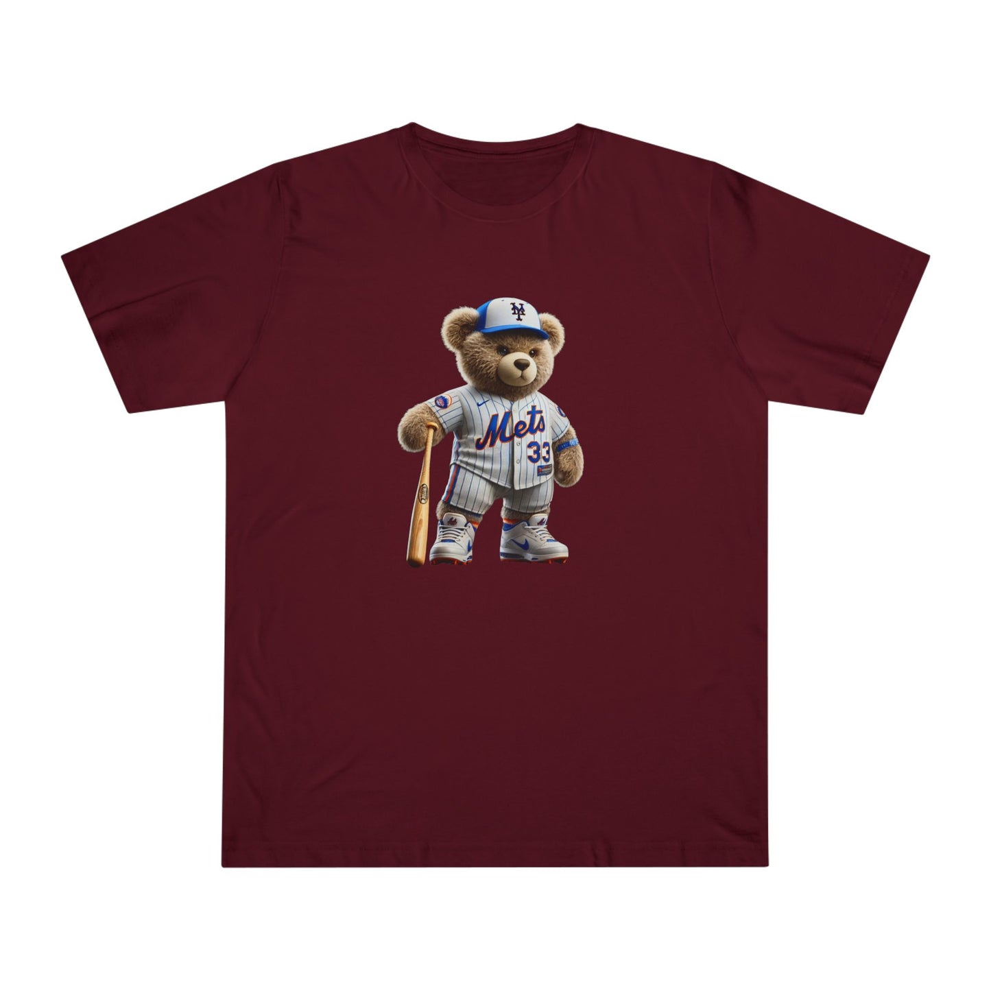 Unisex Bear Baseball T-Shirt, Cute Animal Tee, Gift for Sports Fans, Casual Wear, Soft Cotton Top