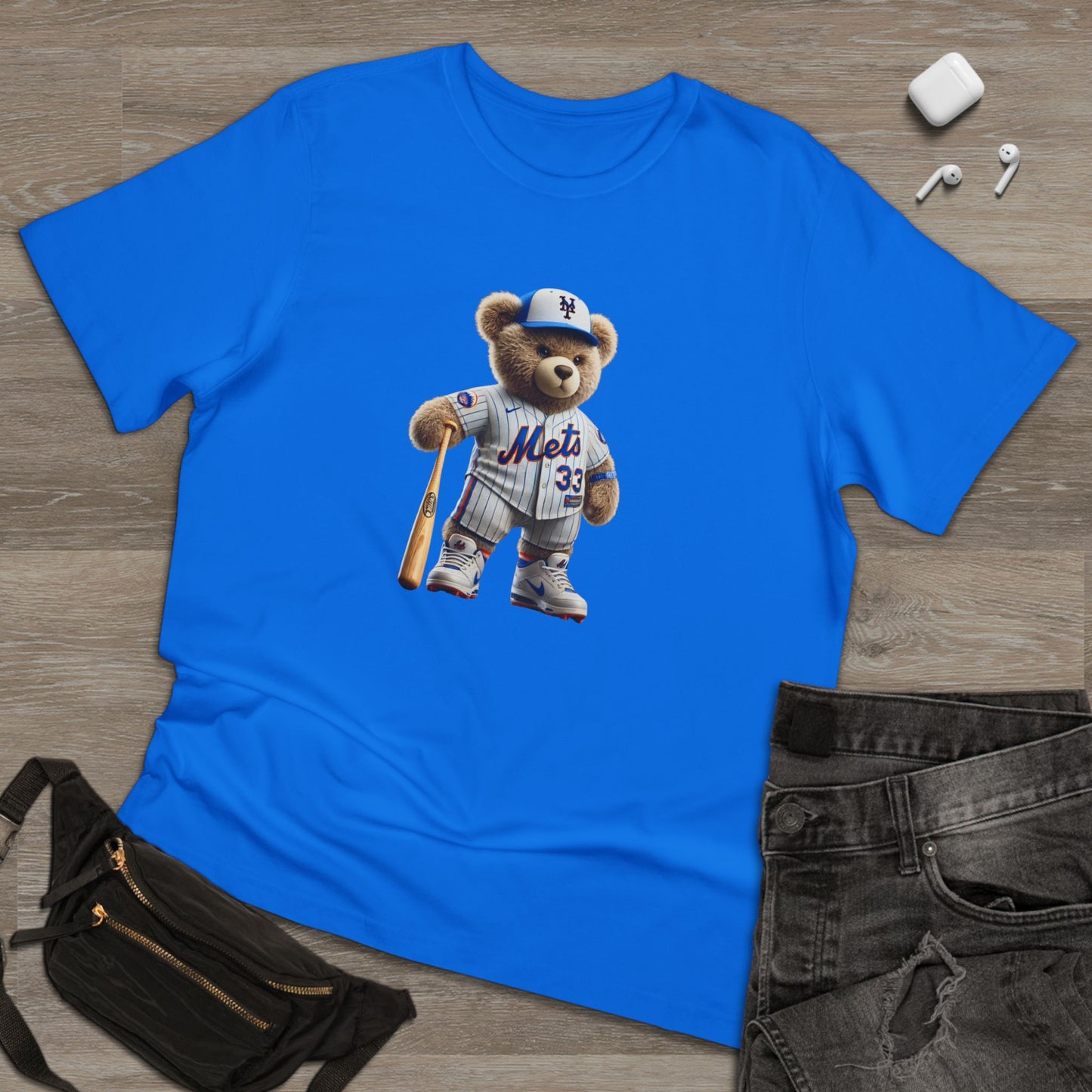 Unisex Bear Baseball T-Shirt, Cute Animal Tee, Gift for Sports Fans, Casual Wear, Soft Cotton Top