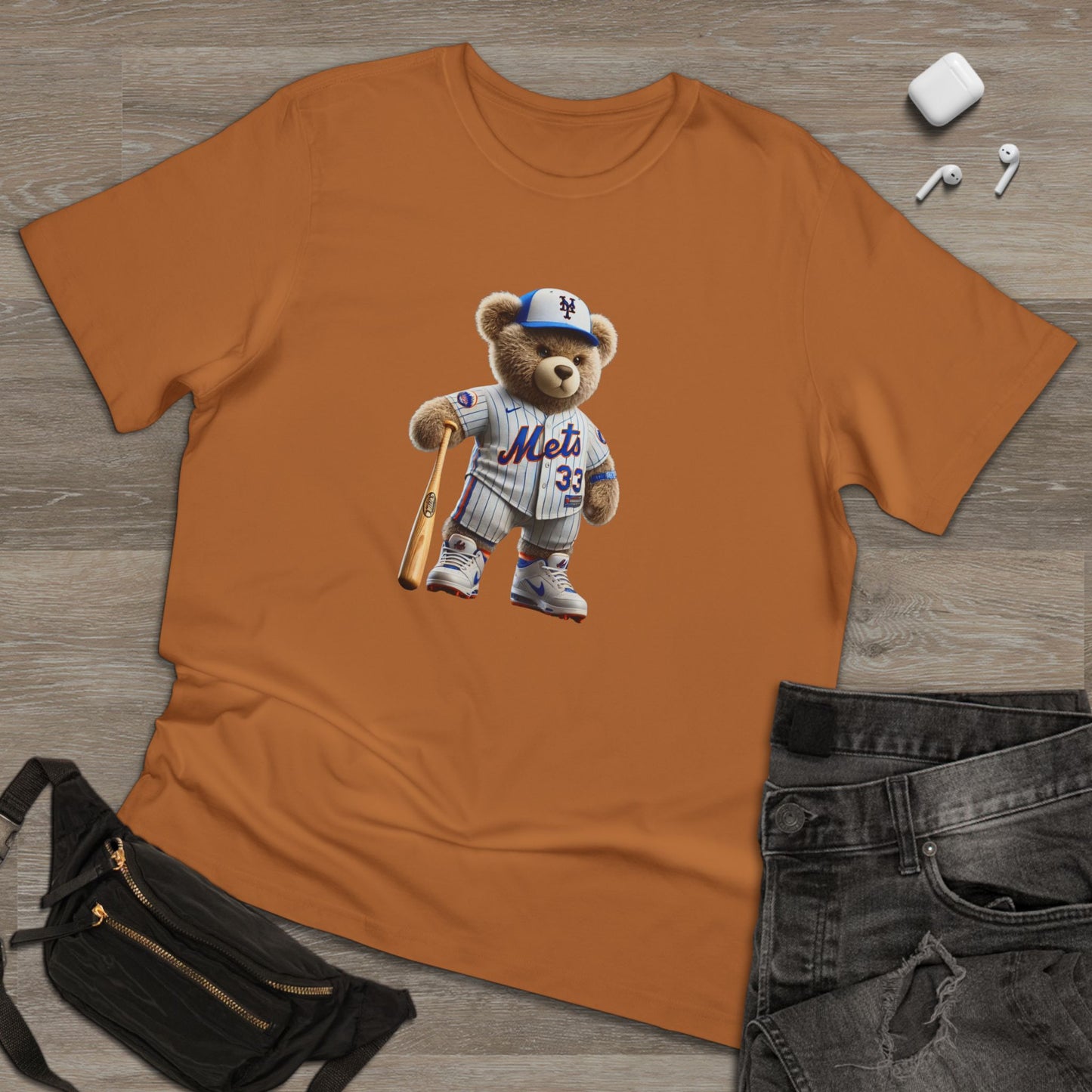 Unisex Bear Baseball T-Shirt, Cute Animal Tee, Gift for Sports Fans, Casual Wear, Soft Cotton Top