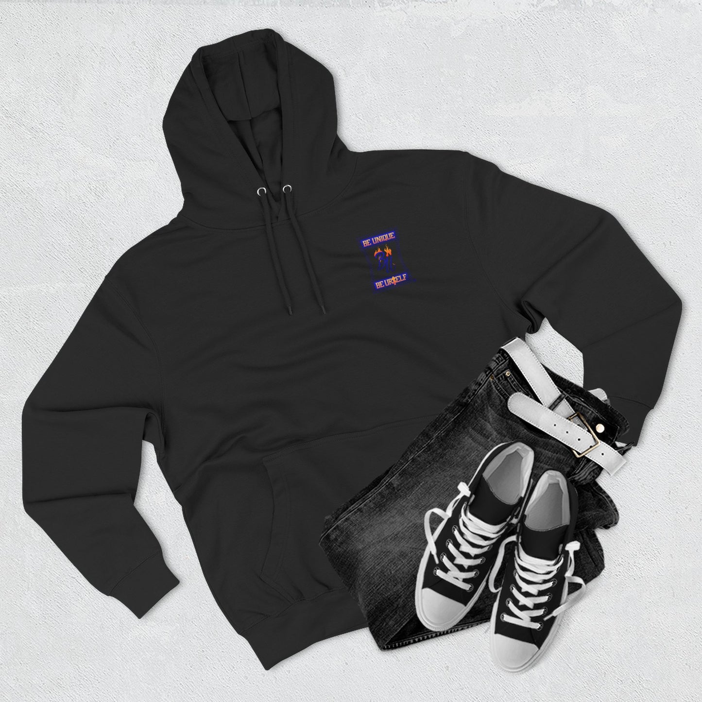 Smiley Face Fleece Hoodie, Cozy Casual Sweatshirt, Unisex Hoodie, Graphic Hoodie, Relaxed Winter Wear