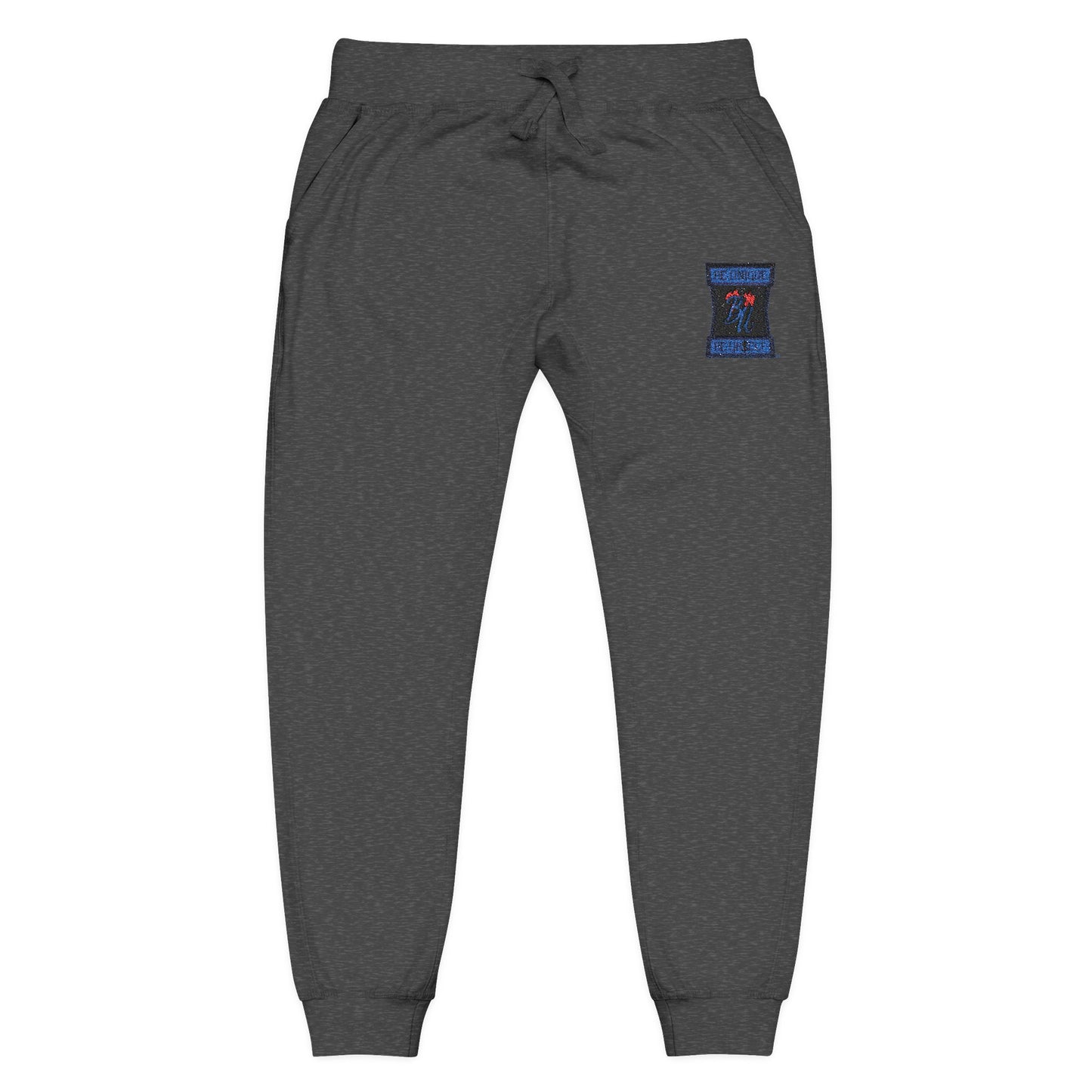 Embroidered Cosmic Cat Sweatpants — Cozy Pink Fleece Joggers