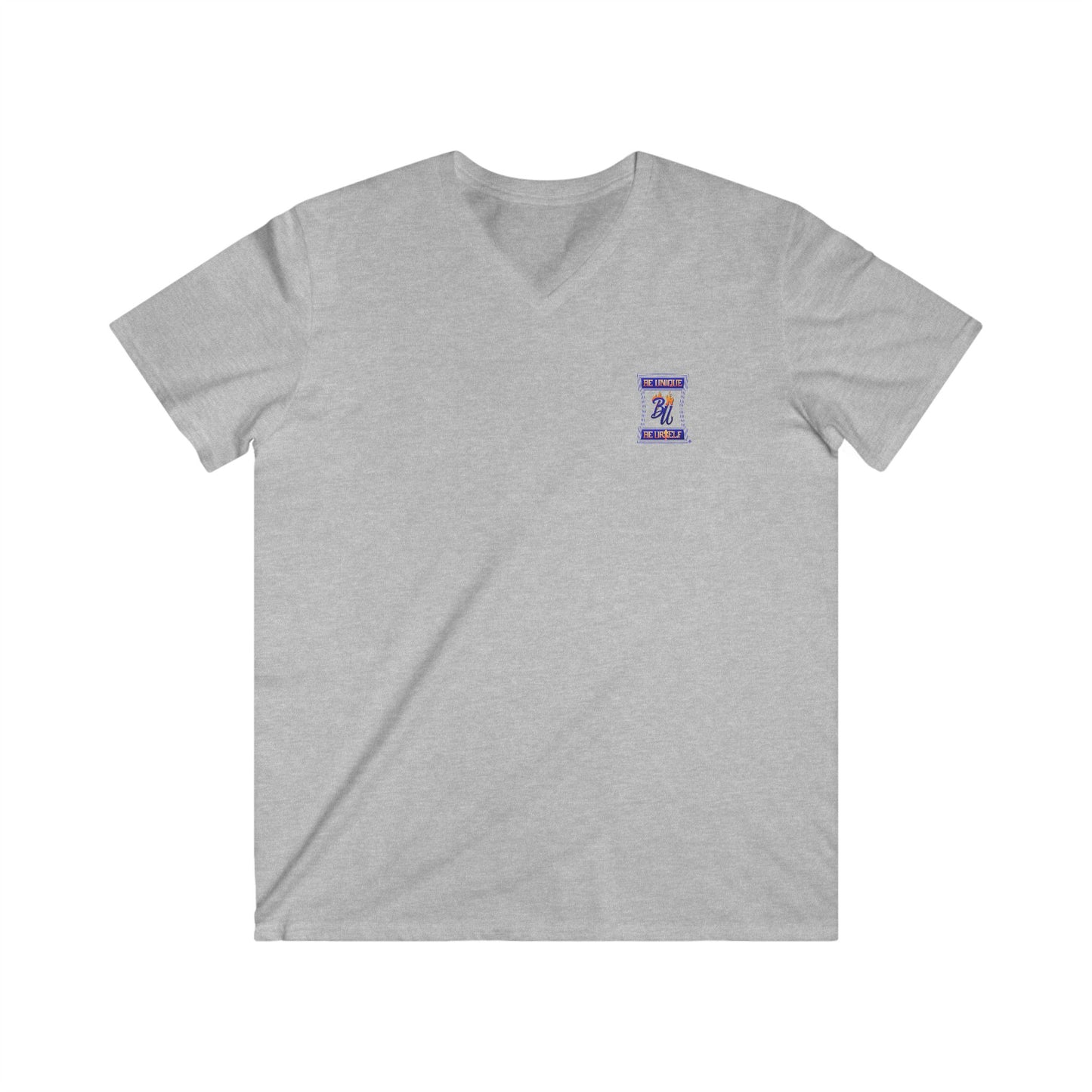 Men's V-Neck Short Sleeve Tee with Sports Bear Design, Casual Wear, Gift for Sports Fans, Summer Fashion, Birthday Gift, Sports Apparel