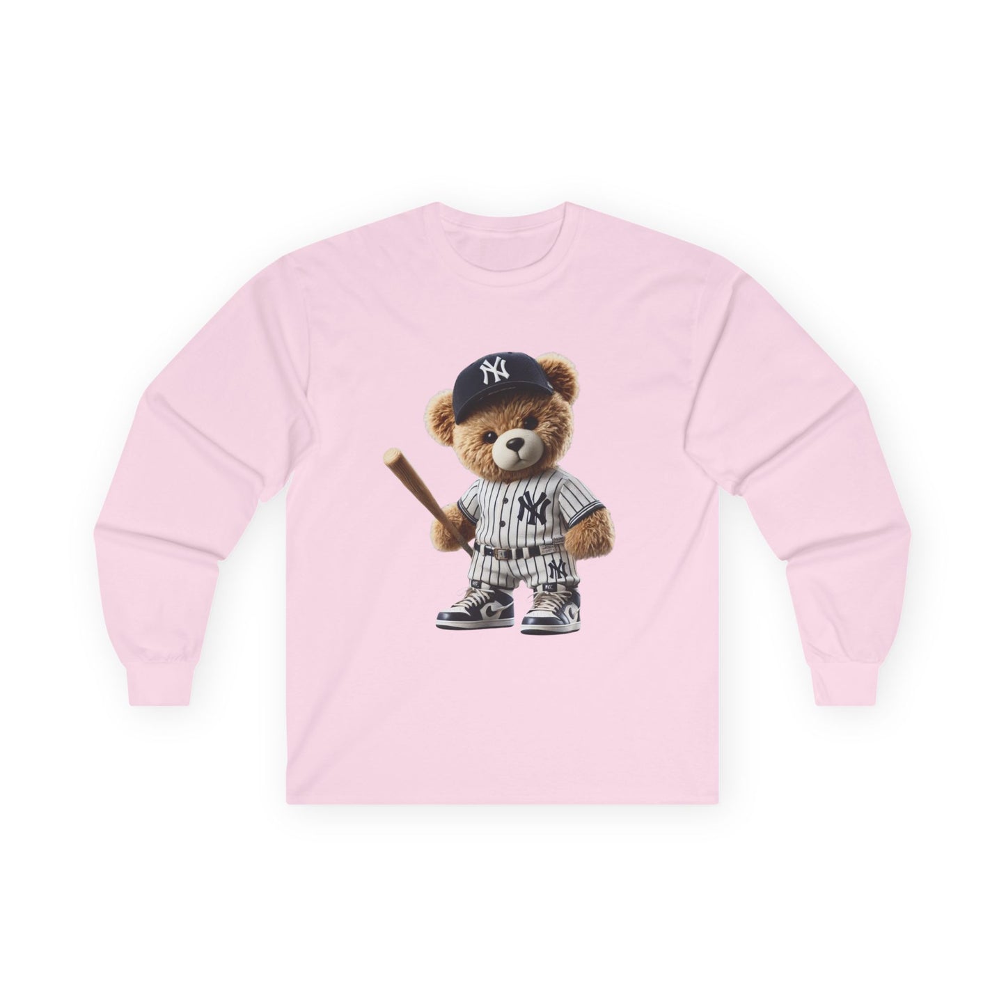 Baseball Bear Long Sleeve Tee - Cute Baseball Shirt, Perfect for Sports Fans, Gift for Kids and Adults, Spring and Summer Style, [...]