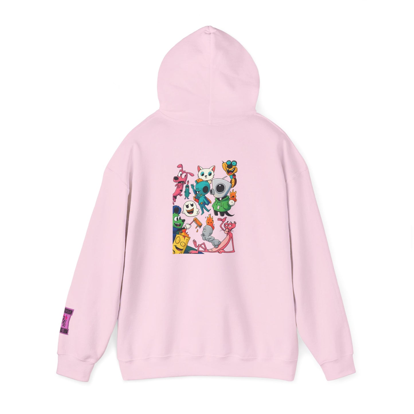 Hoodie — Cute Kawaii Character Collage Pullover