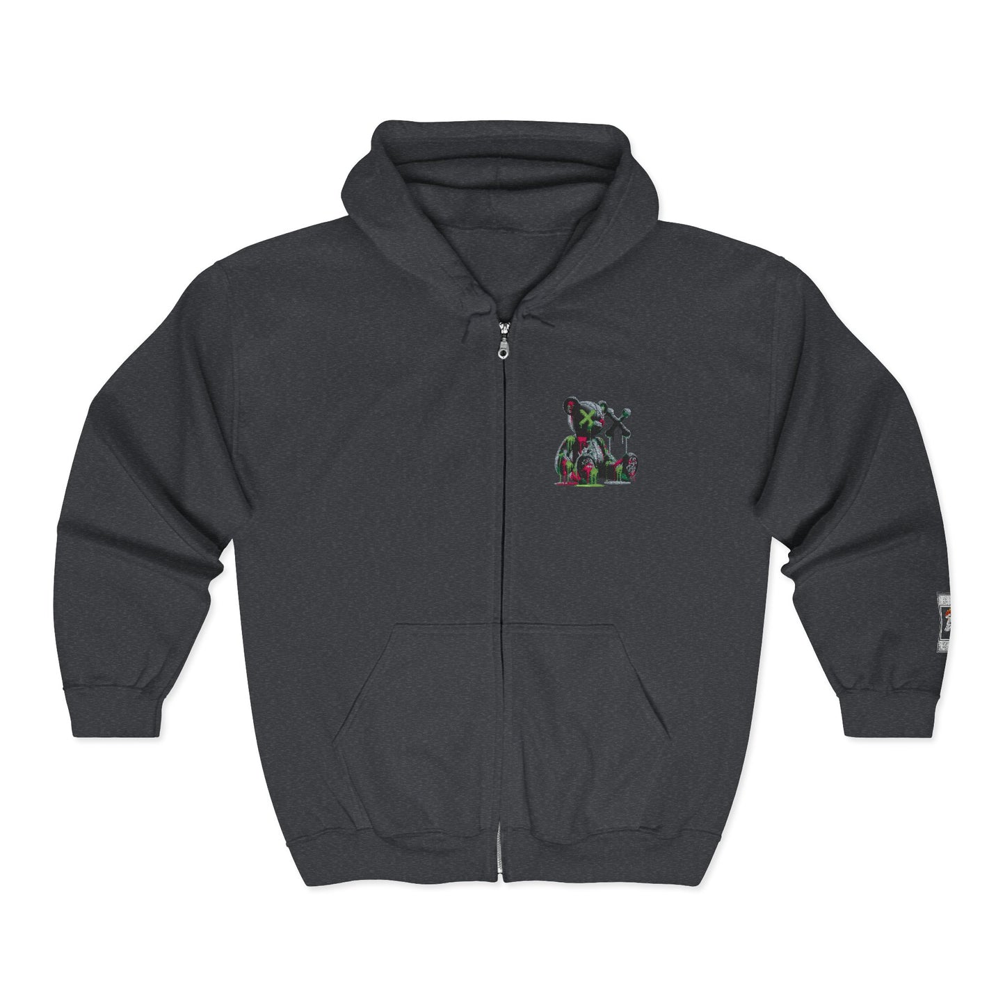 Cool Bear Graphic Unisex Zip Hoodie, Cozy Hoodie for Teens, Casual Wear, Street Style, Perfect Gift for Friends