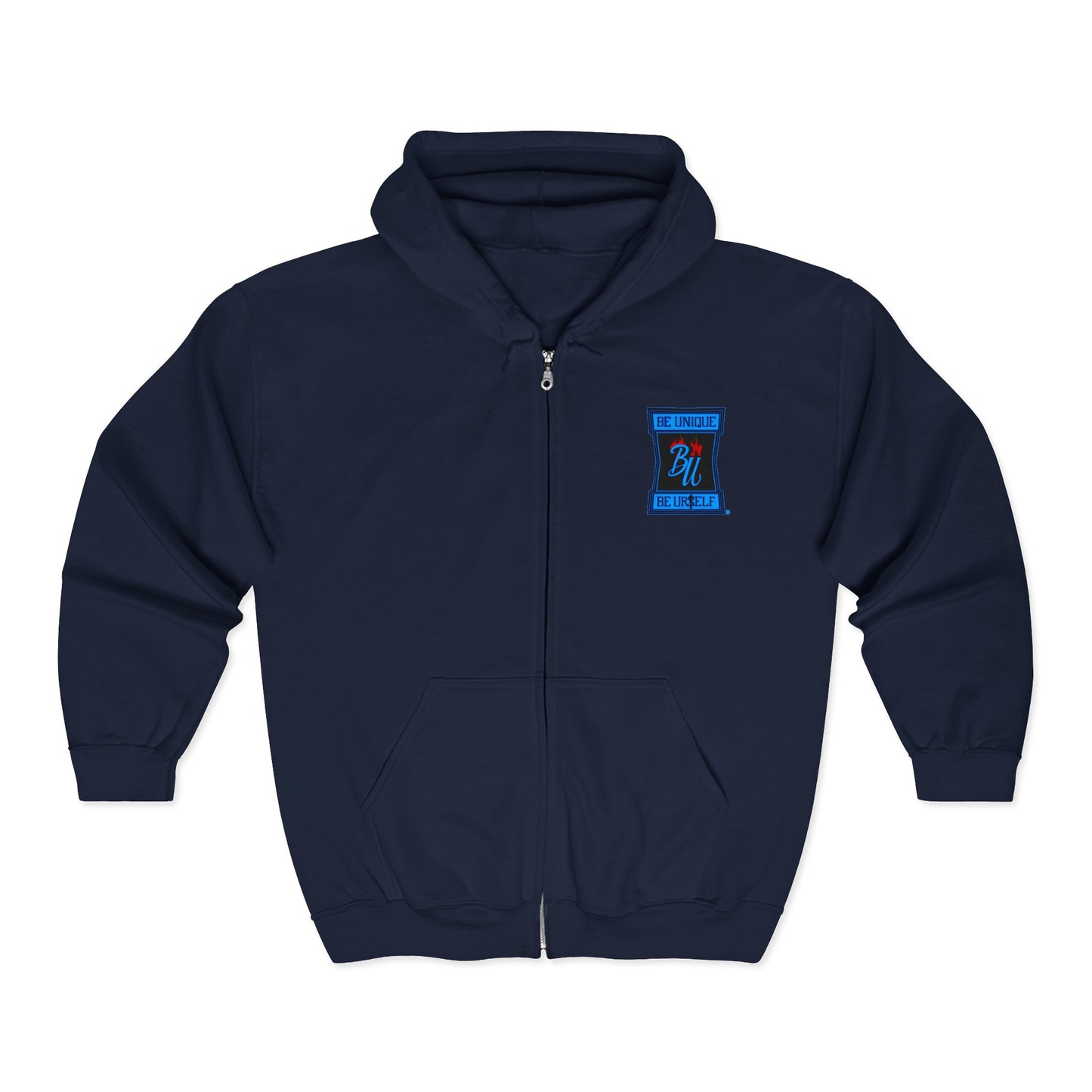Skull Hooded Zip-Up Sweatshirt — Red Hood Grim Reaper Jacket