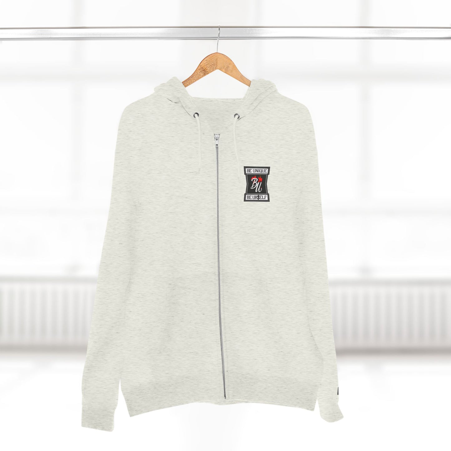 Retro Soda Logo Zip Hoodie — 'Hi' Patch Streetwear Zip-Up