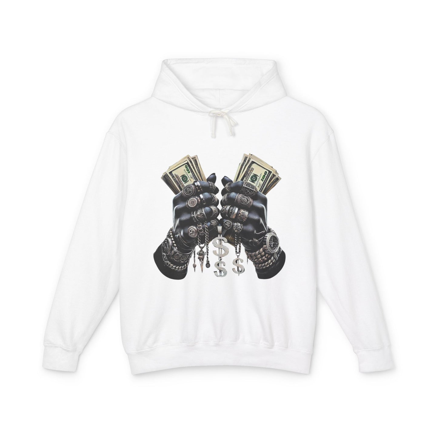 Money Moves Unisex Lightweight Hooded Sweatshirt, Casual Pullover, Streetwear, Unique Gift, Graphic Hoodie, Everyday Wear