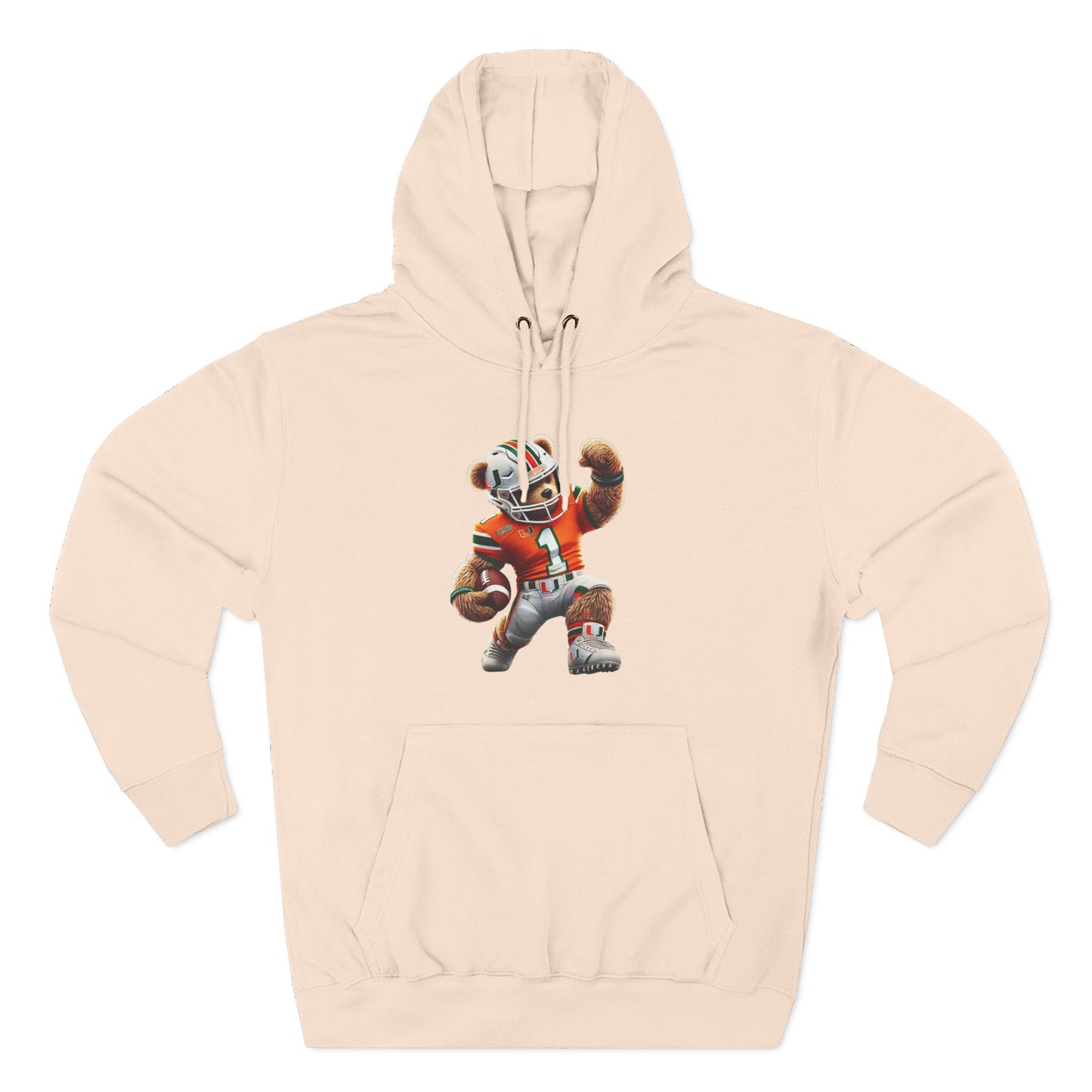 Sporty Three-Panel Fleece Hoodie, Unique Hooded Sweatshirt, Casual Fall Wear, Gift for Sports Fans, Comfortable Activewear
