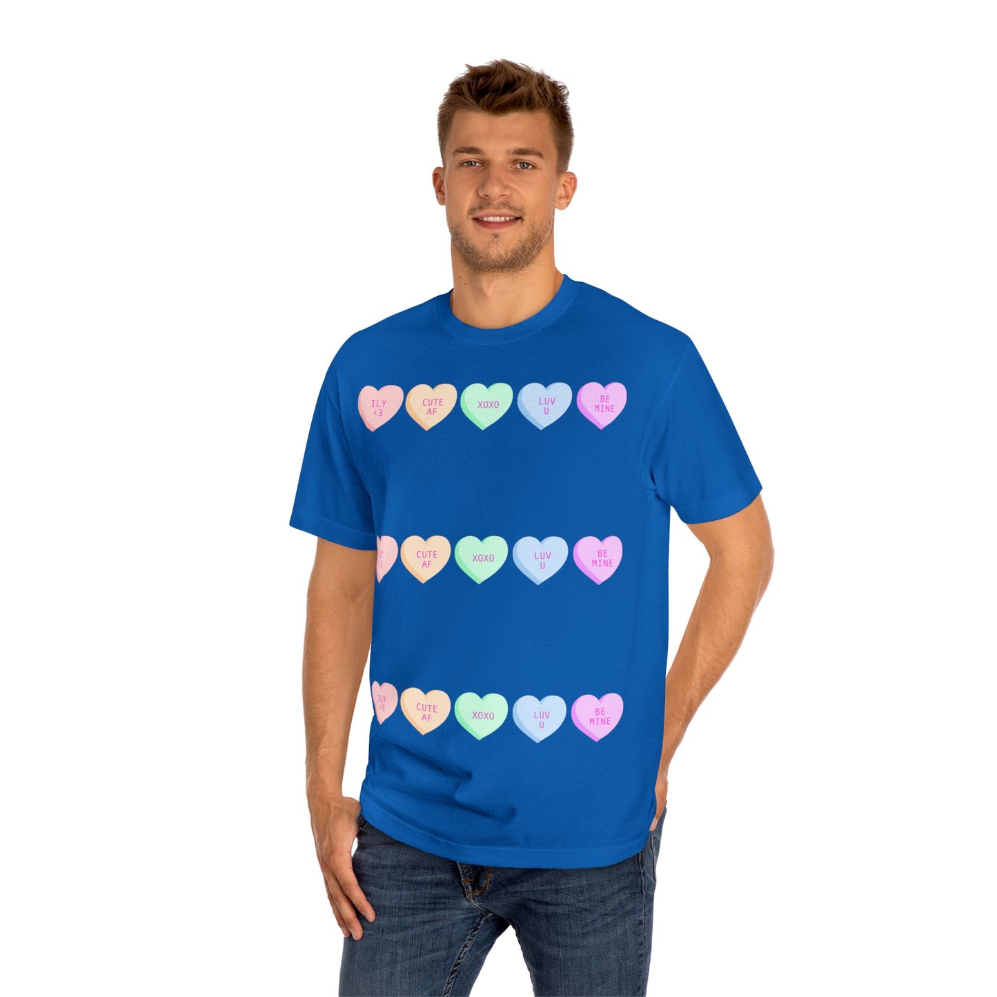 Unisex Classic Tee - Heart and Motivational Design, Casual Wear, Gift for Friends, Summer Outfit, Comfortable T-Shirt