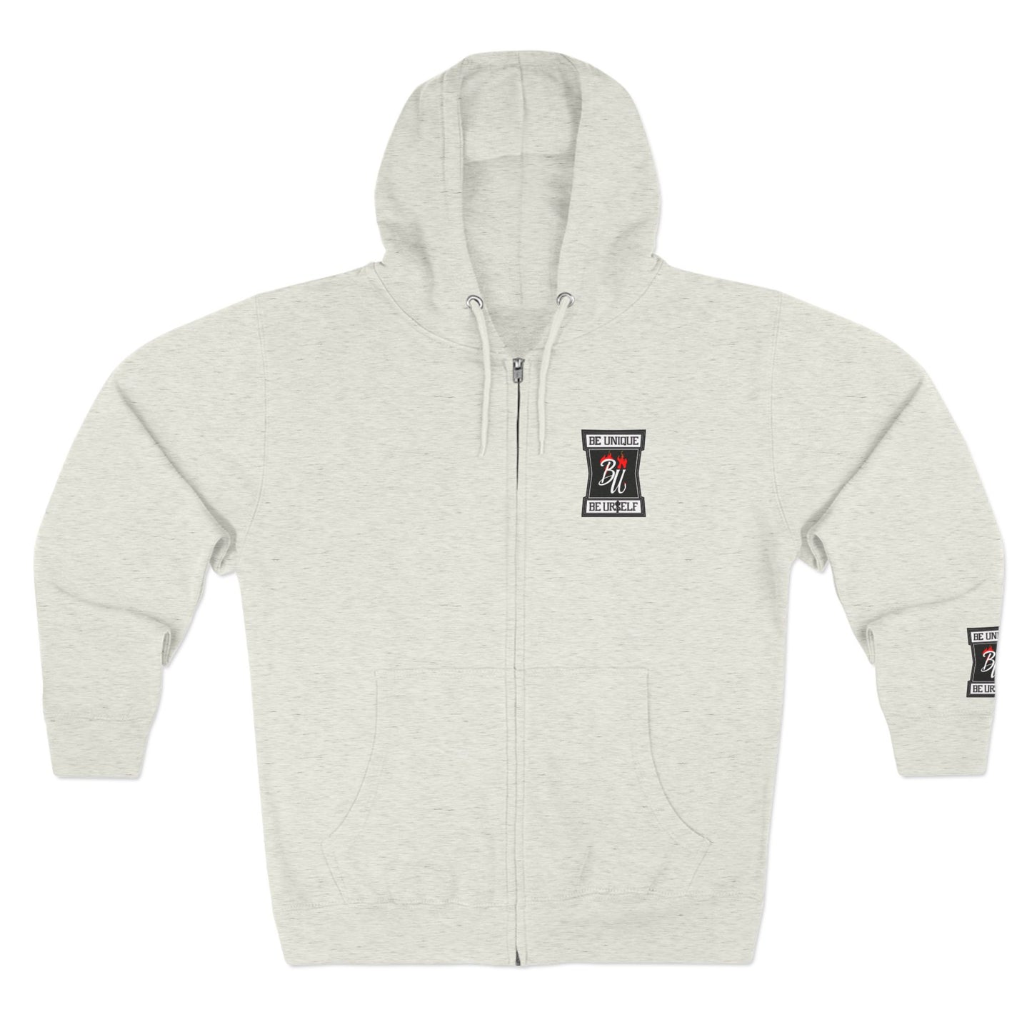 Retro Soda Logo Zip Hoodie — 'Hi' Patch Streetwear Zip-Up