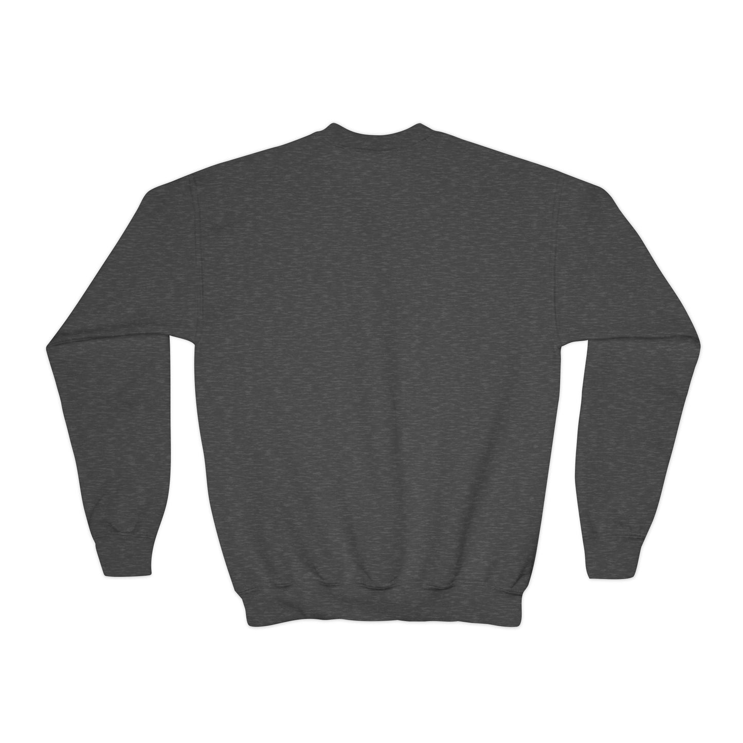 Youth Crewneck Sweatshirt — Holiday Floral Pocket Print