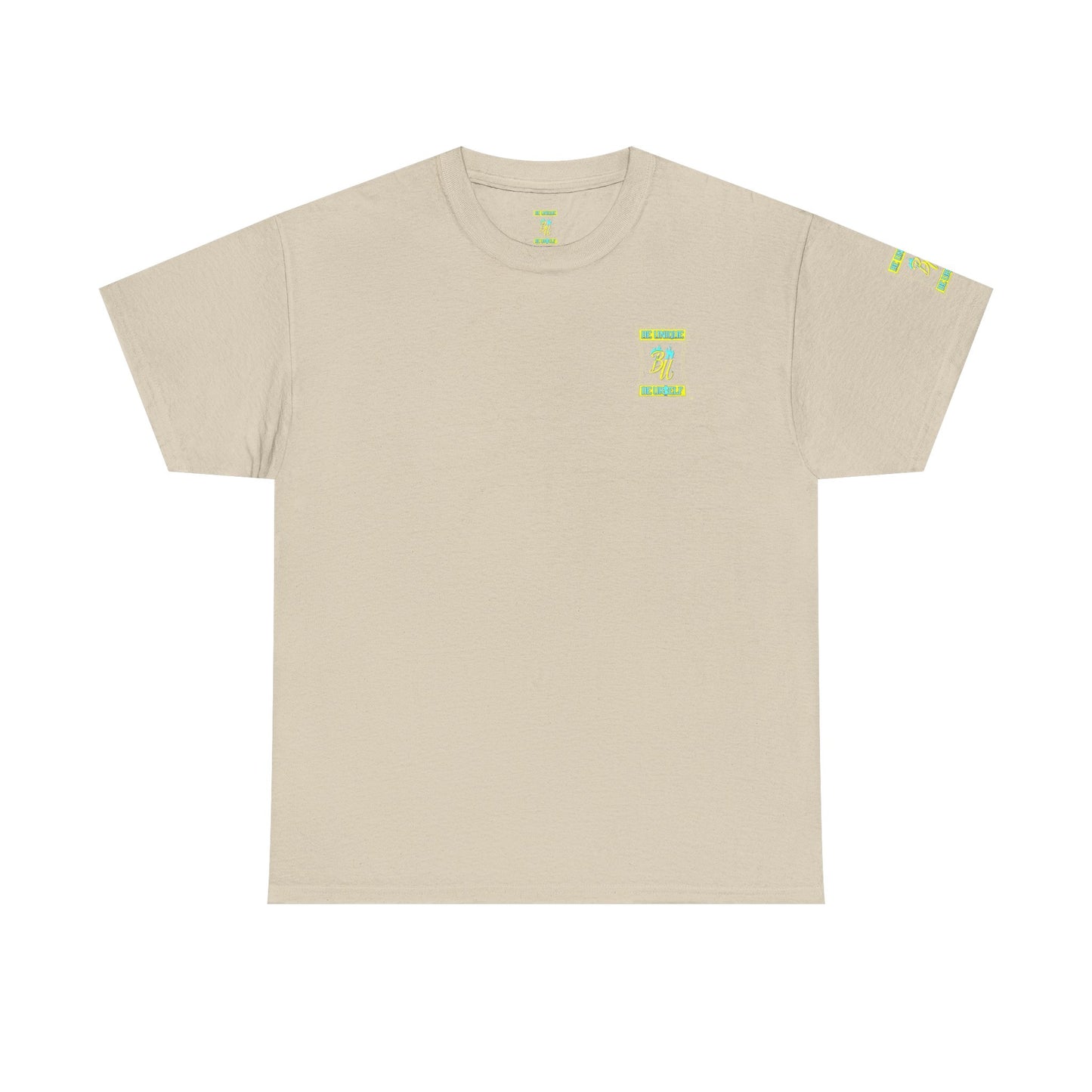 Be Unique Be Yourself Graphic Tee — Inspirational Palm Design