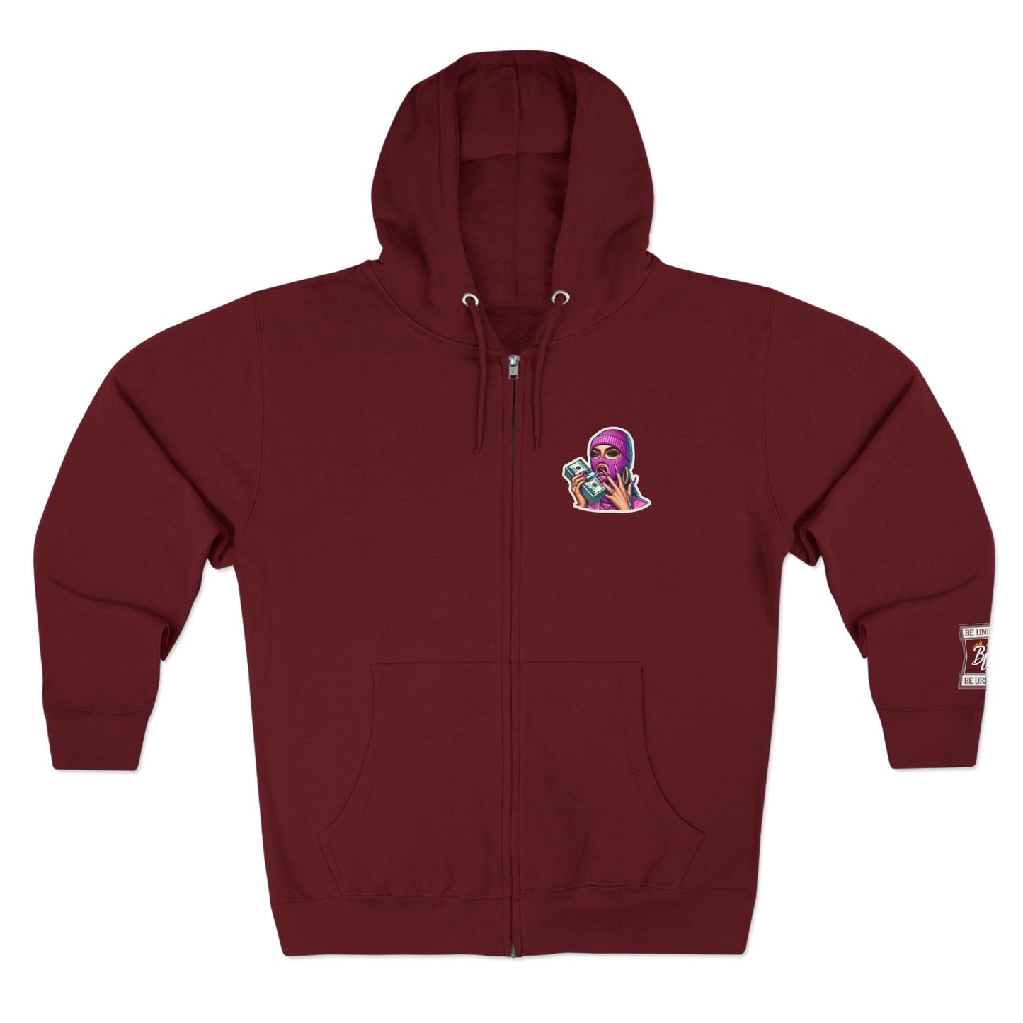 Vibrant Graphic Unisex Zip Hoodie - Street Style Statement