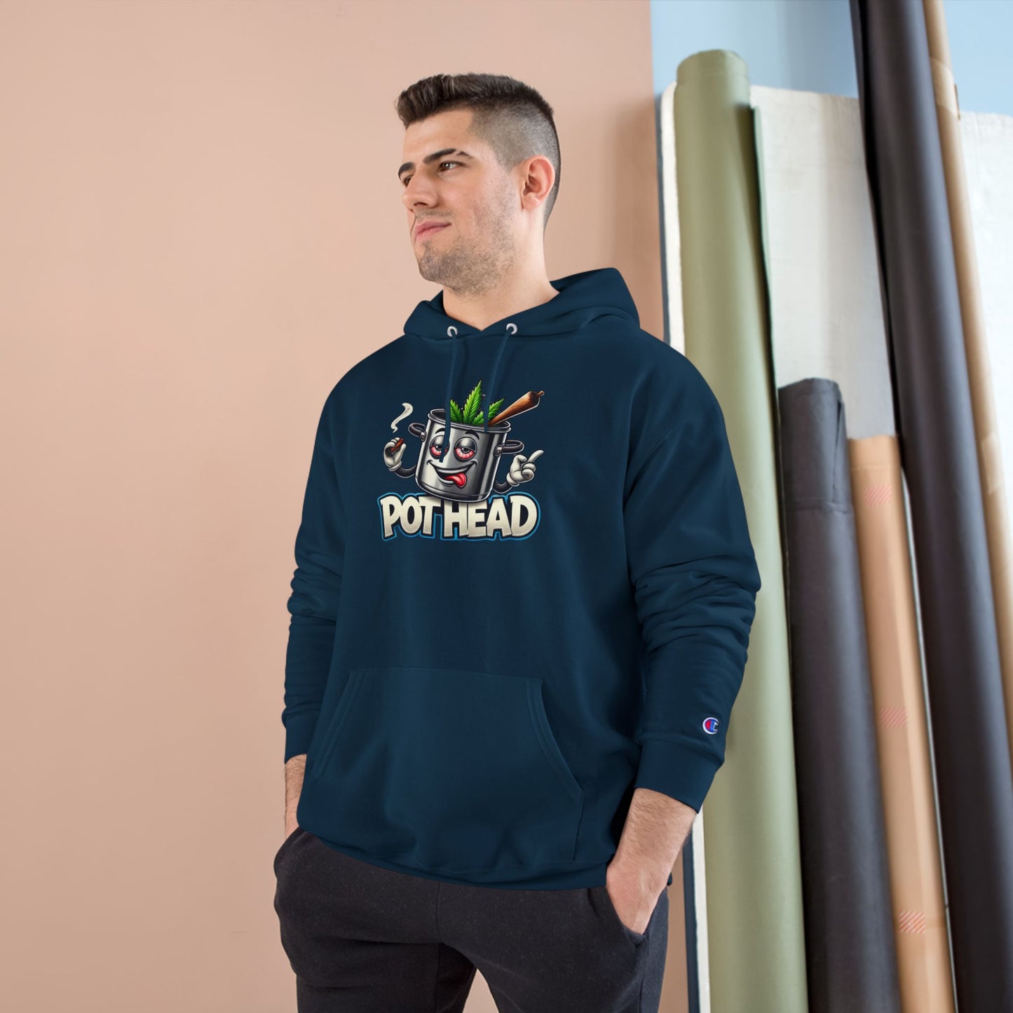 Pothead Champion Hoodie - Embrace Uniqueness and Chill Vibes