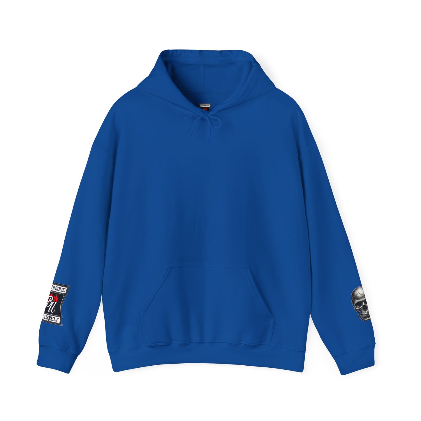 Skull & Rose Hoodie — Vintage Tattoo Sleeve Graphic Hooded Sweatshirt