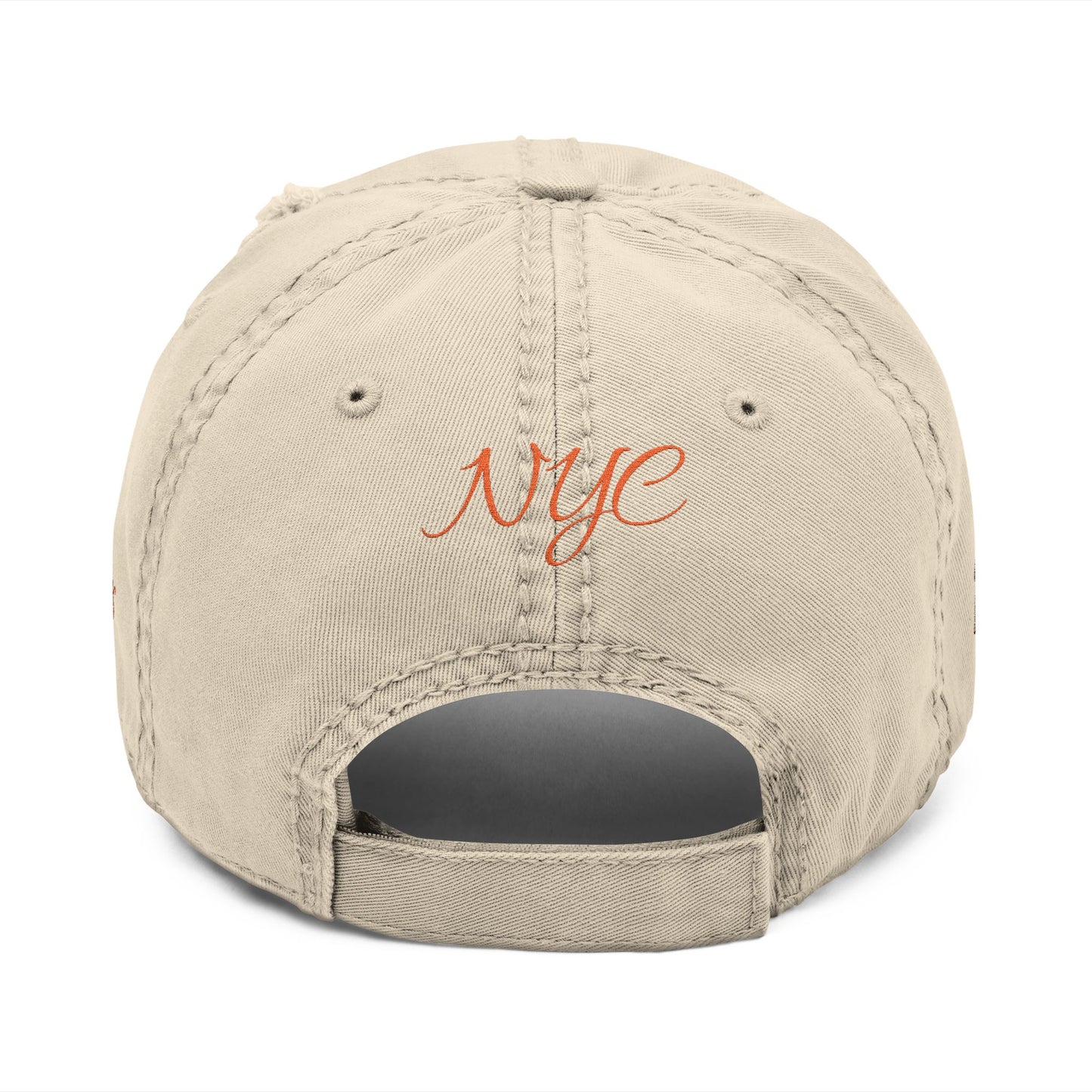 Distressed Dad Hat with Embroidery, Casual Cap, Unisex Hat, Fashion Accessory, Gift for Dad, Trendy Headwear