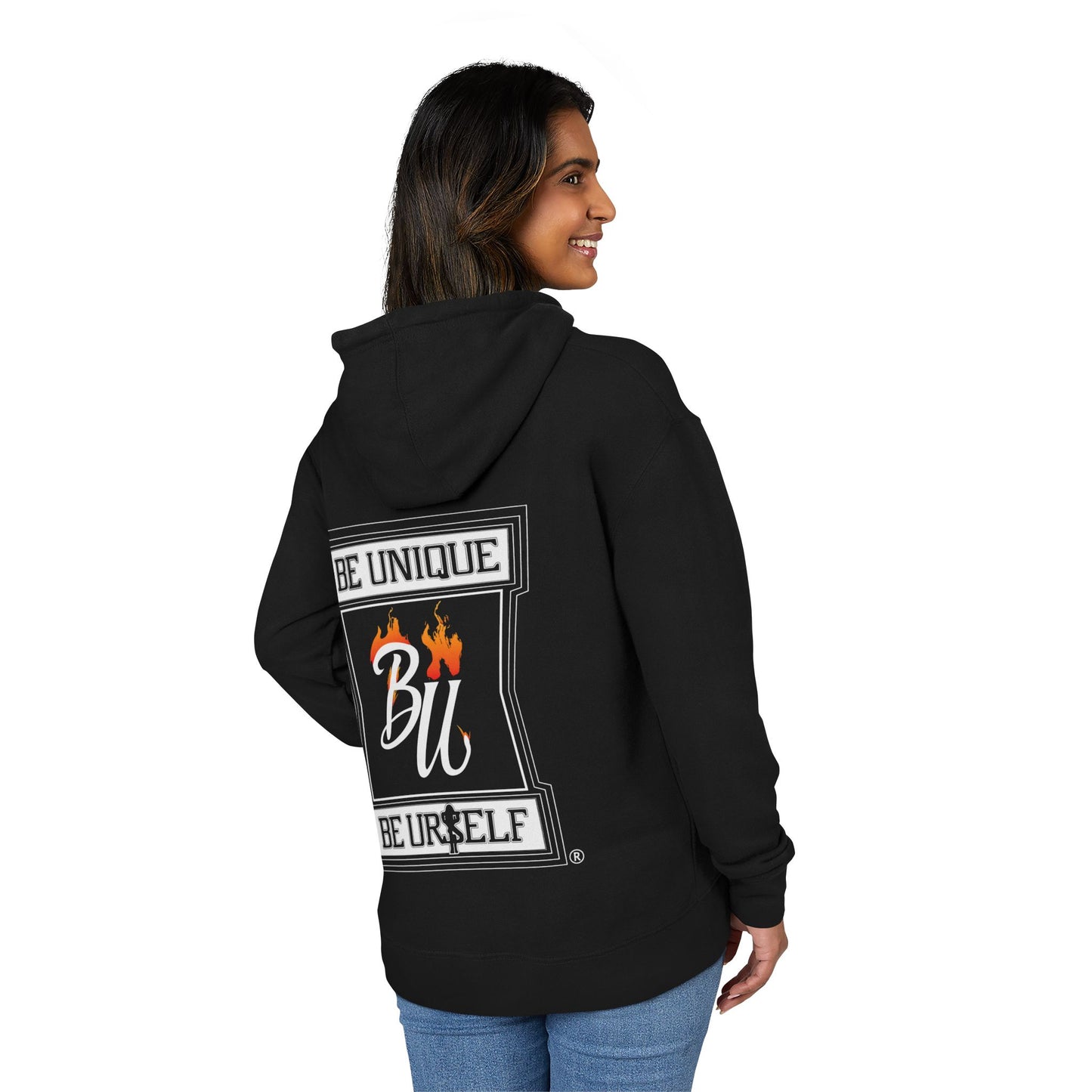 Gothic Angel Unisex French Terry Hoodie - Cozy Black Sweatshirt for Stylish Comfort, Streetwear, Unique Gift, Casual Wear, Everyday Fashion