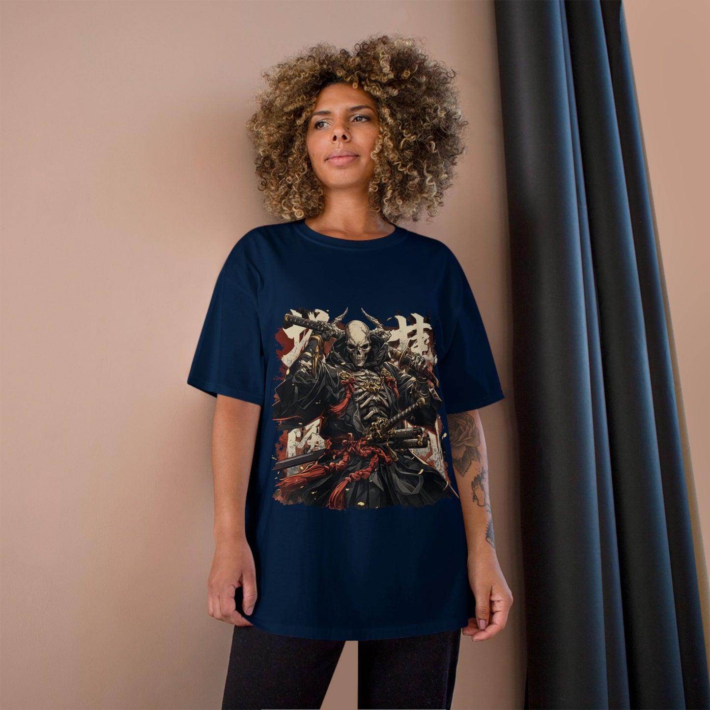 Samurai Warrior Champion T-Shirt, Anime T-Shirt, Gift for Him, Streetwear, Graphic Tee