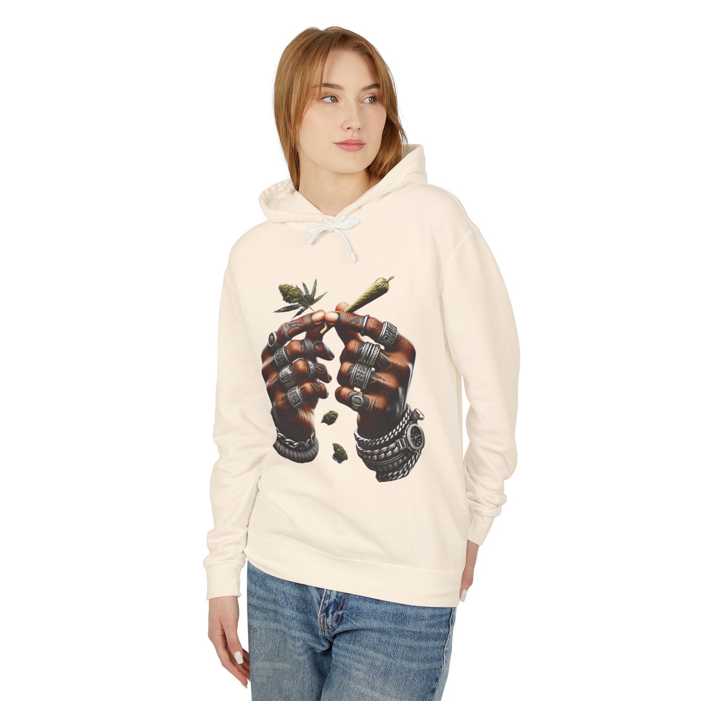 Chill Vibes Hoodie, Unisex Lightweight Sweatshirt, Boho Style, Ideal for Festivals, Everyday Comfort Wear, Unique Gift Idea