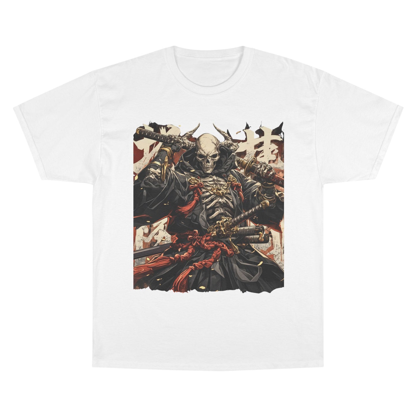Samurai Skeleton Warrior T-Shirt – Dark Japanese Myth Art Tee