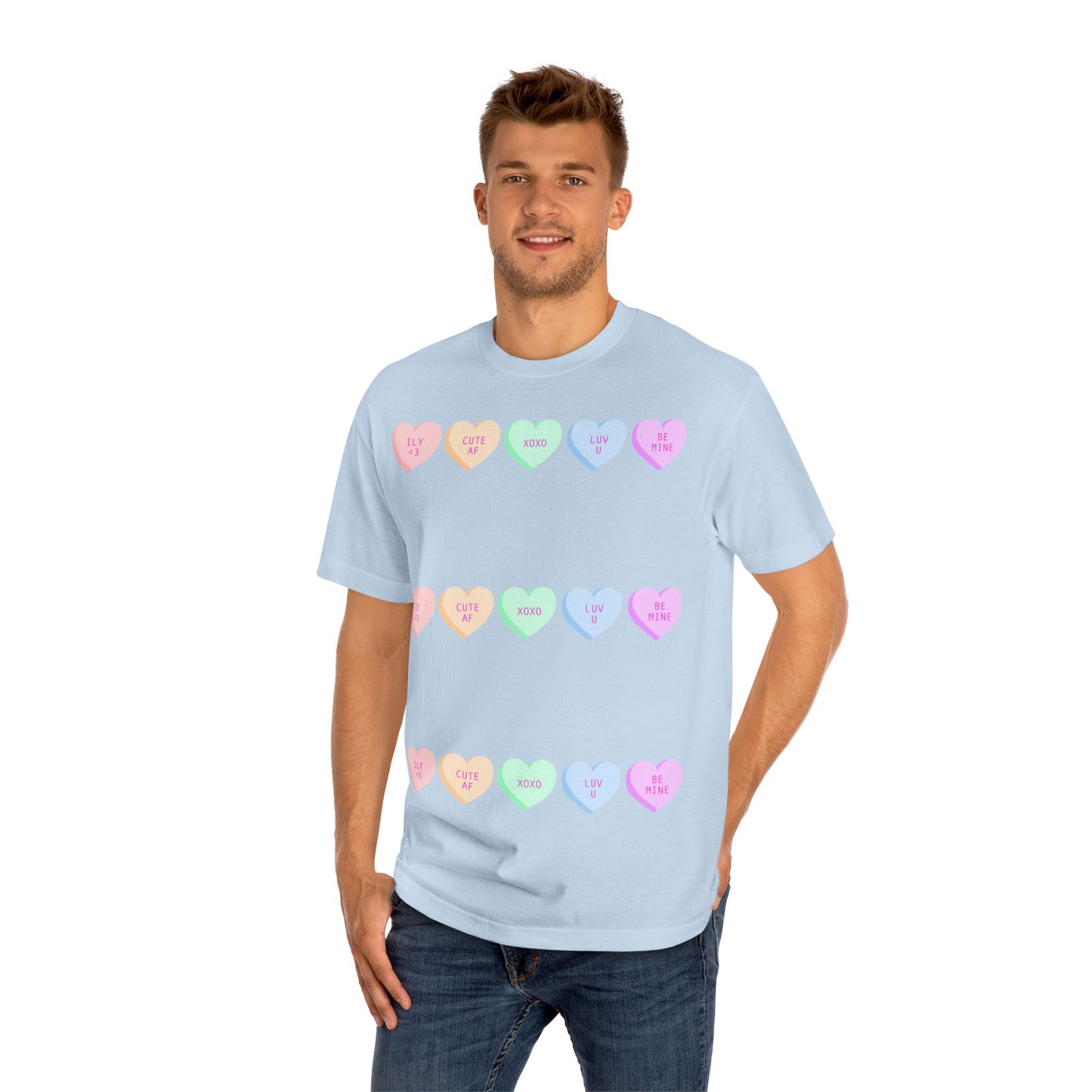 Unisex Classic Tee - Heart and Motivational Design, Casual Wear, Gift for Friends, Summer Outfit, Comfortable T-Shirt