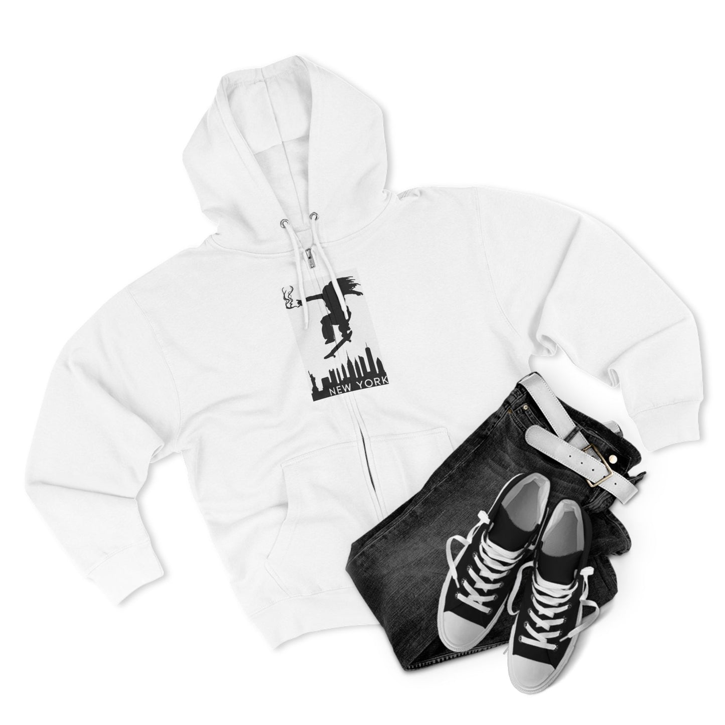 Urban Adventure Unisex Zip Hoodie - Perfect for City Lovers, Casual Wear, Street Style, Gift for Him/Her, Travel Clothing