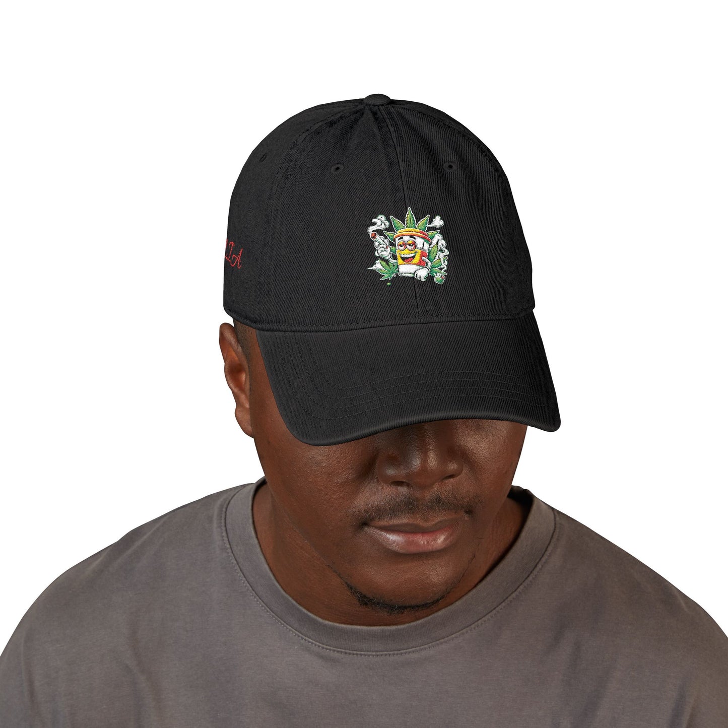 Embroidered Denim Hat, Casual Style Cap, Gift for Friends, Summer Accessory, Unique Fun Hat, Outdoor Style
