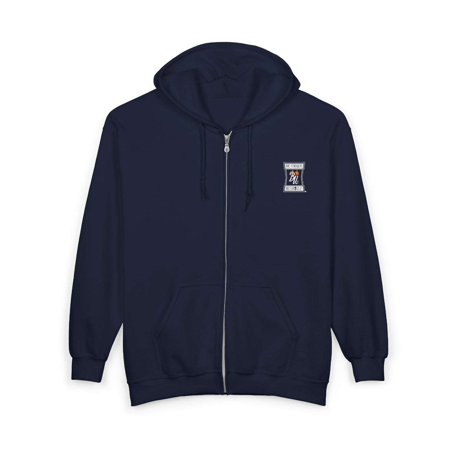 Zip Hoodie — Grizzled Hands Crushing Money Graphic Zip-Up