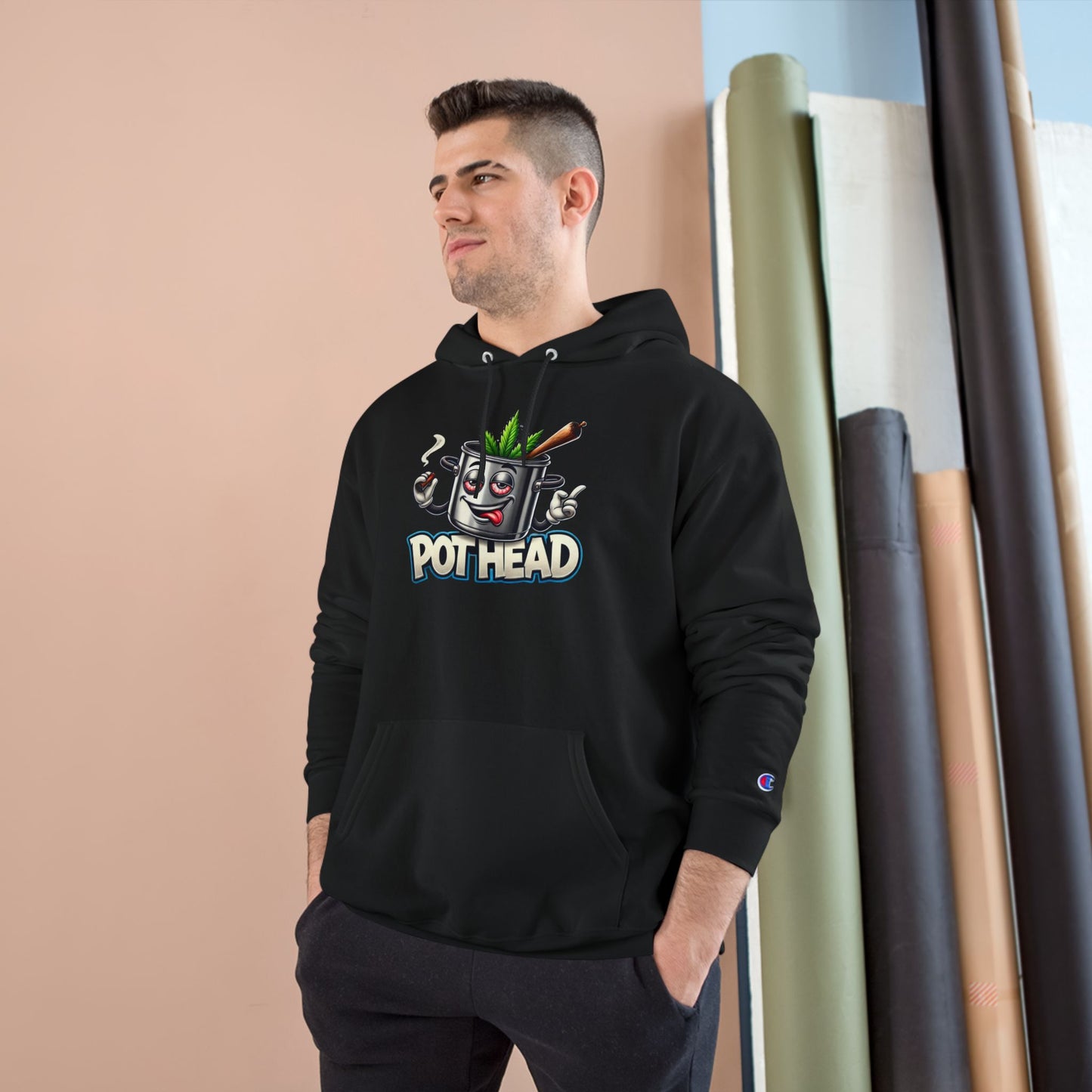 Pothead Champion Hoodie - Embrace Uniqueness and Chill Vibes