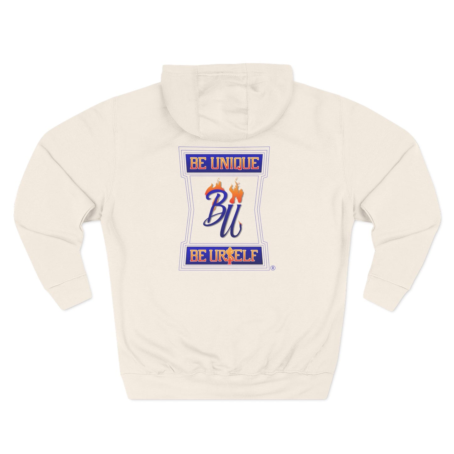 Unique Three-Panel Fleece Hoodie for Trendsetters, Cozy Smart Casual Wear, Gift for Birthdays, Celebrations, Everyday Style
