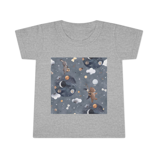 Toddler T-Shirt with Space Design | Perfect for Kids, Unique Gifts, Birthday Outfits, Playtime, Casual Wear