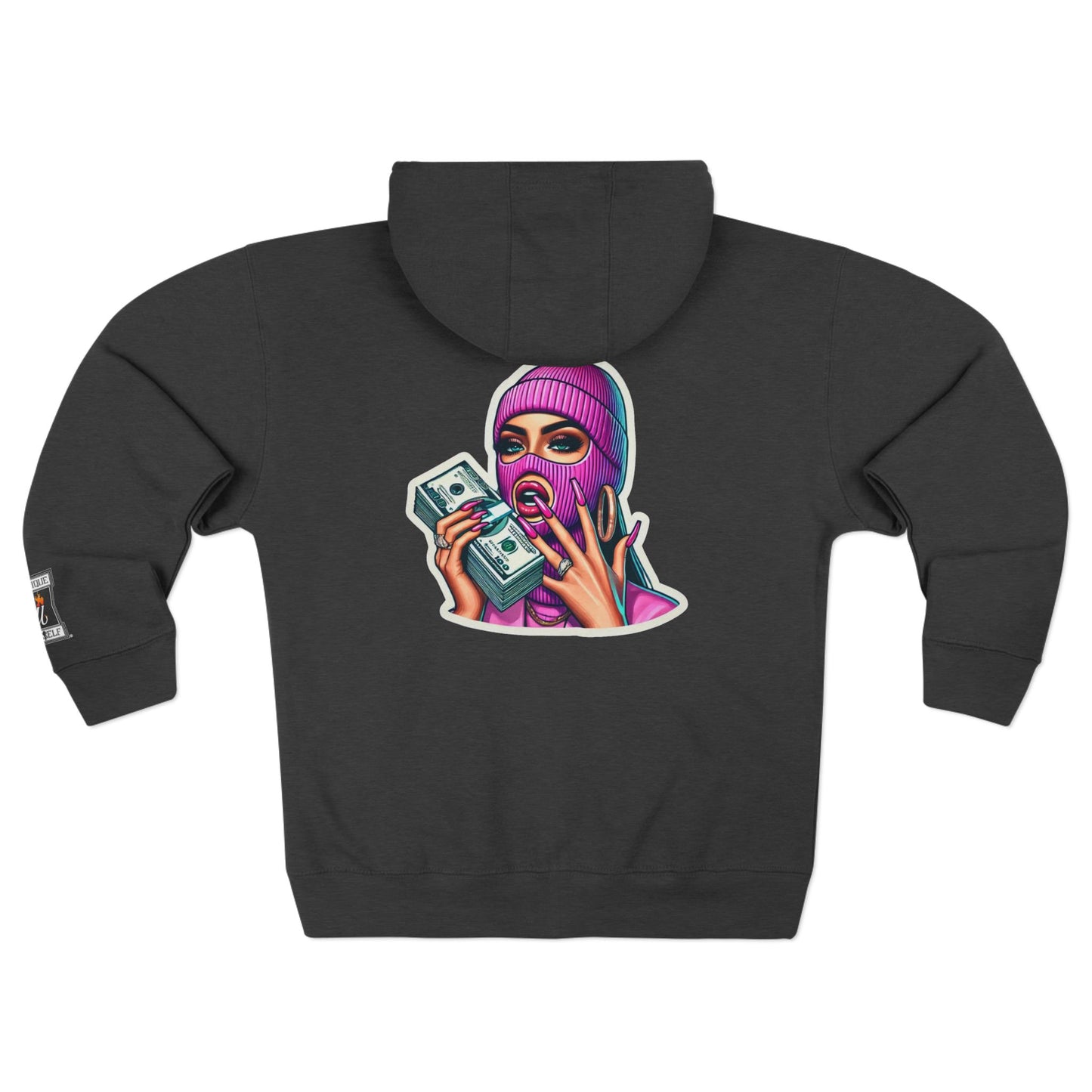 Vibrant Graphic Unisex Zip Hoodie - Street Style Statement