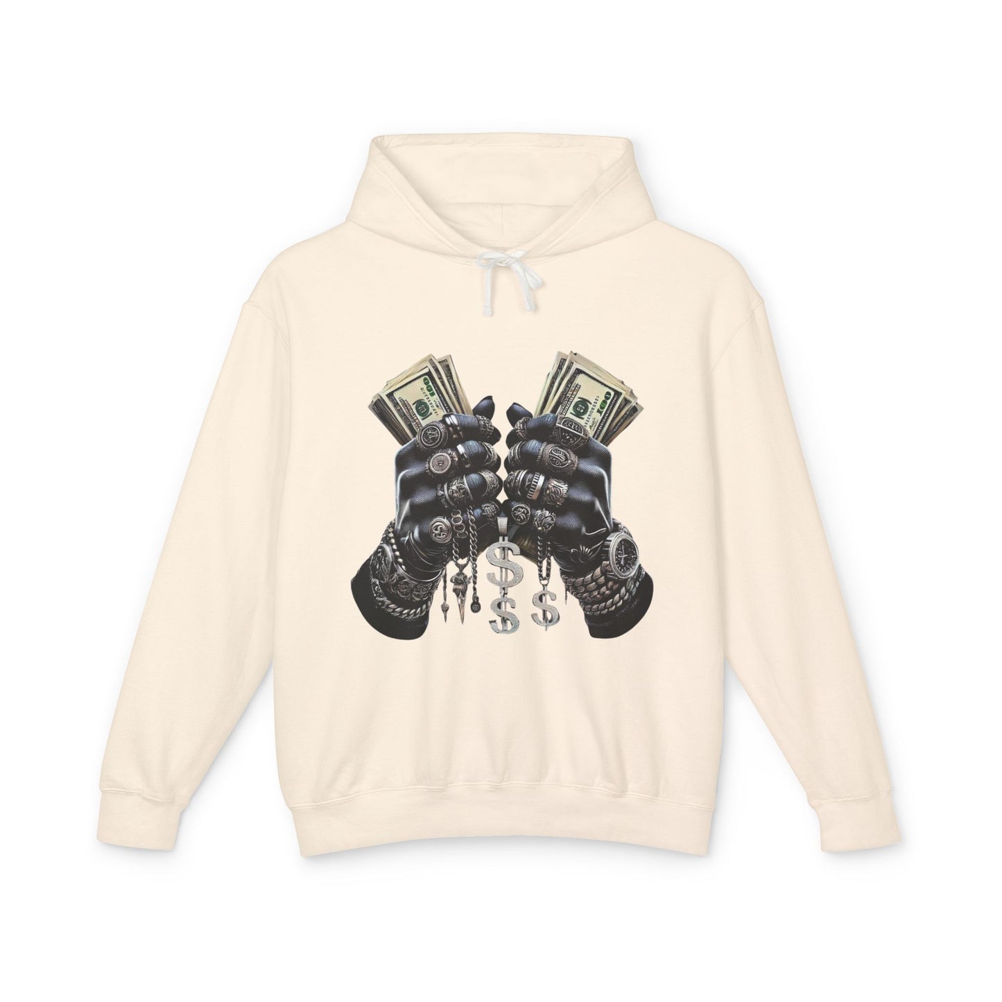 Money Moves Unisex Lightweight Hooded Sweatshirt, Casual Pullover, Streetwear, Unique Gift, Graphic Hoodie, Everyday Wear