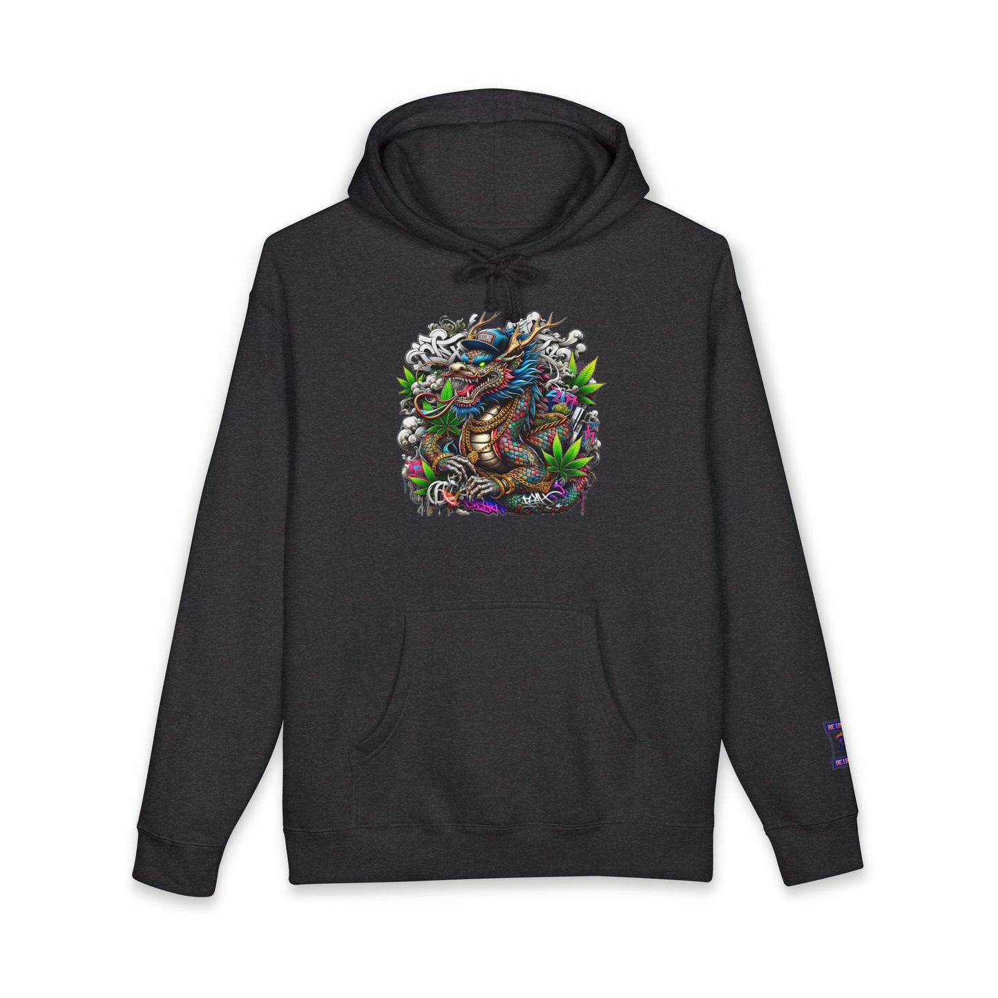 Colorful Dragon Design Unisex Heavyweight Hoodie, Graphic Sweatshirt, Streetwear Fashion, Unique Gift, Cozy Wear