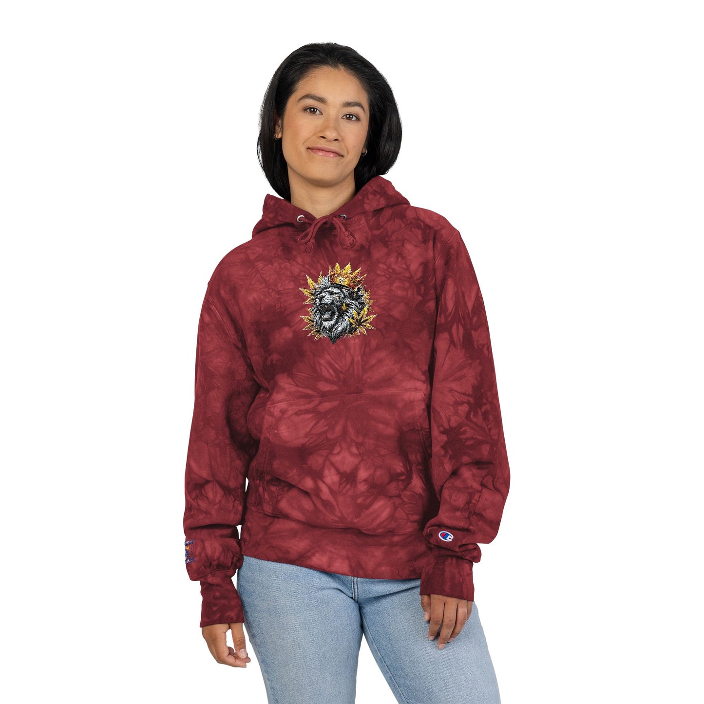 Unisex Tie-Dye Hoodie with Embroidery, Unisex Sweatshirt, Comfortable Casual Wear, Trendy Fashion, Gift for Him/Her