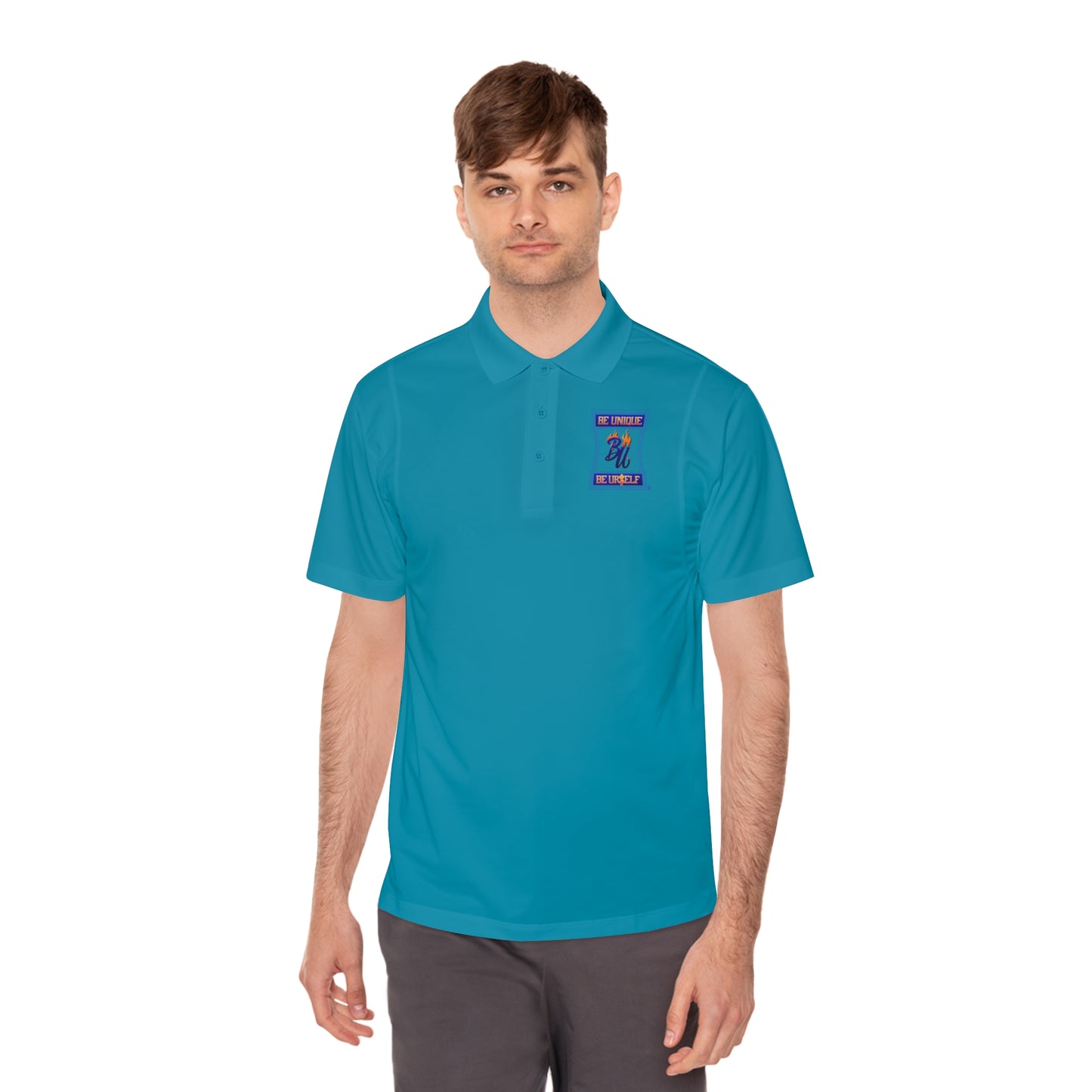 Men's Sport Polo Shirt with Bear Design - Casual Wear, Gift for Sports Lovers, Father's Day, Summer Outfits, Everyday Comfort