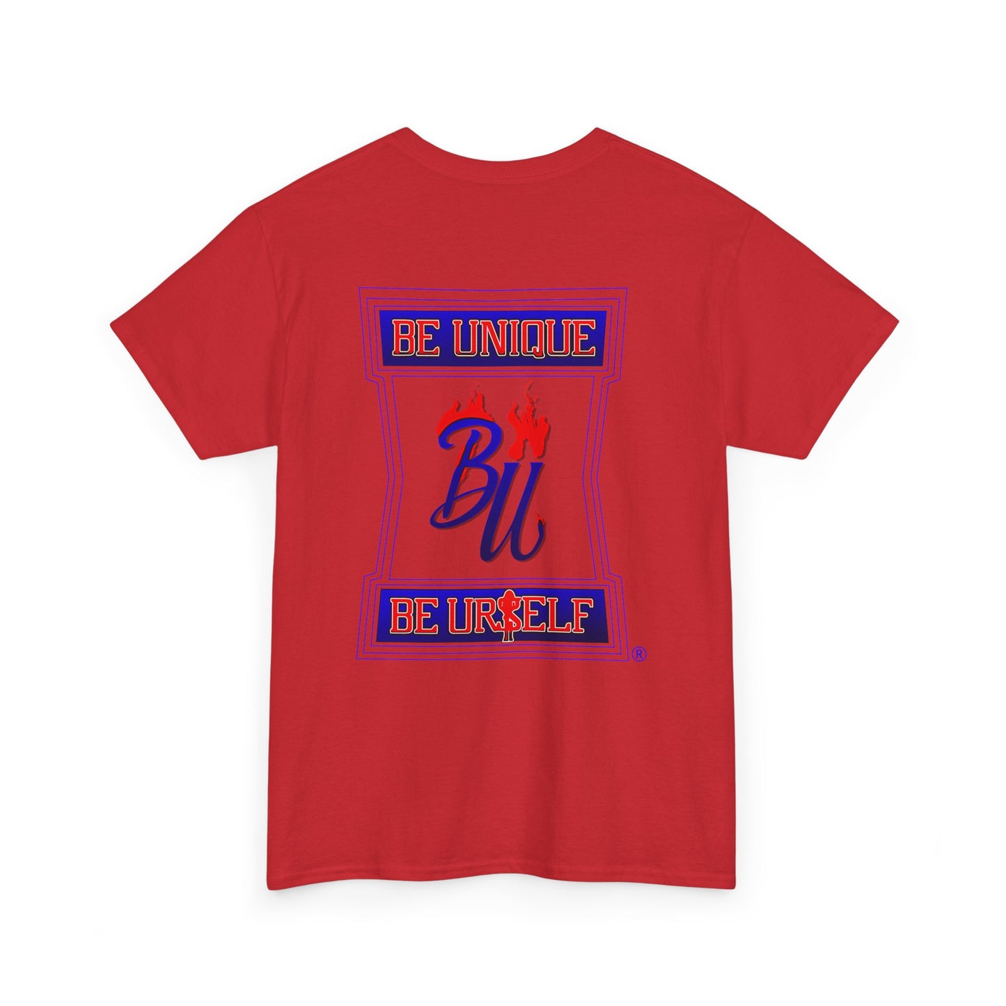 Be Unique Be Urself Graphic Tee – Inspirational Motivational White T-Shirt