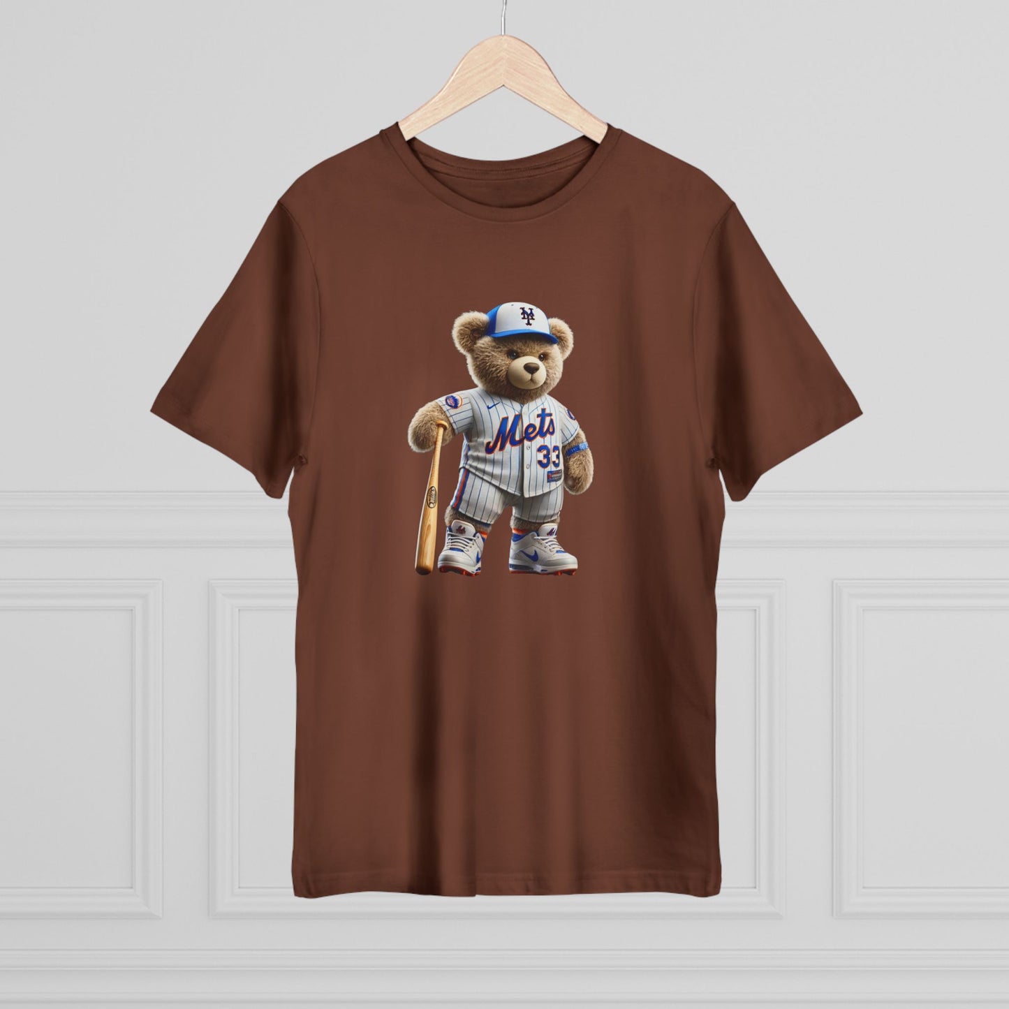 Unisex Bear Baseball T-Shirt, Cute Animal Tee, Gift for Sports Fans, Casual Wear, Soft Cotton Top