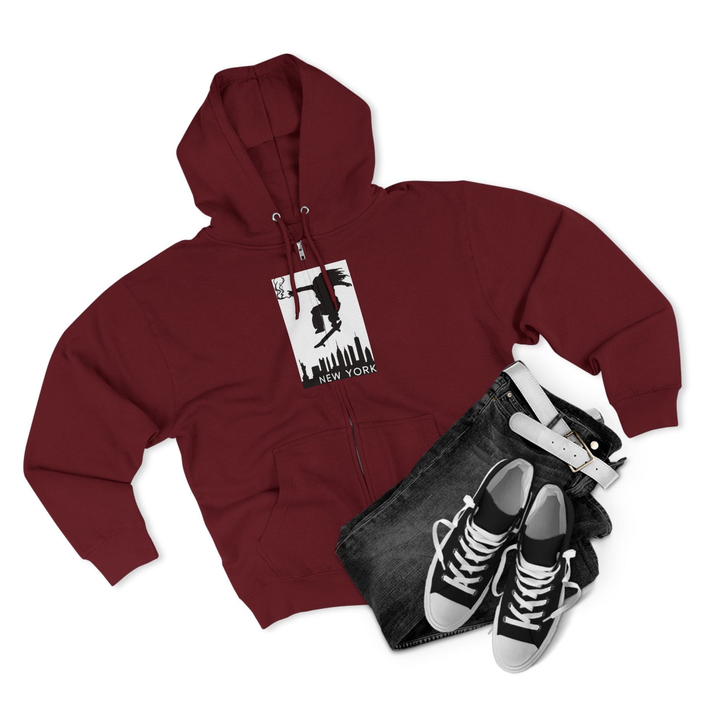 Urban Adventure Unisex Zip Hoodie - Perfect for City Lovers, Casual Wear, Street Style, Gift for Him/Her, Travel Clothing