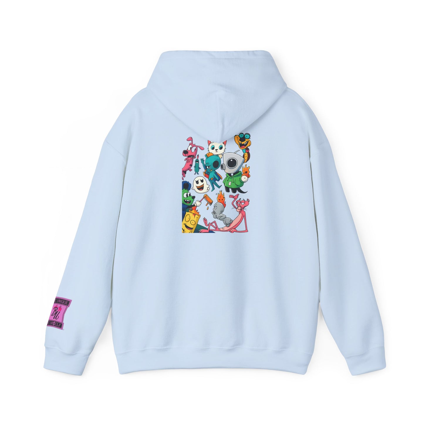 Hoodie — Cute Kawaii Character Collage Pullover