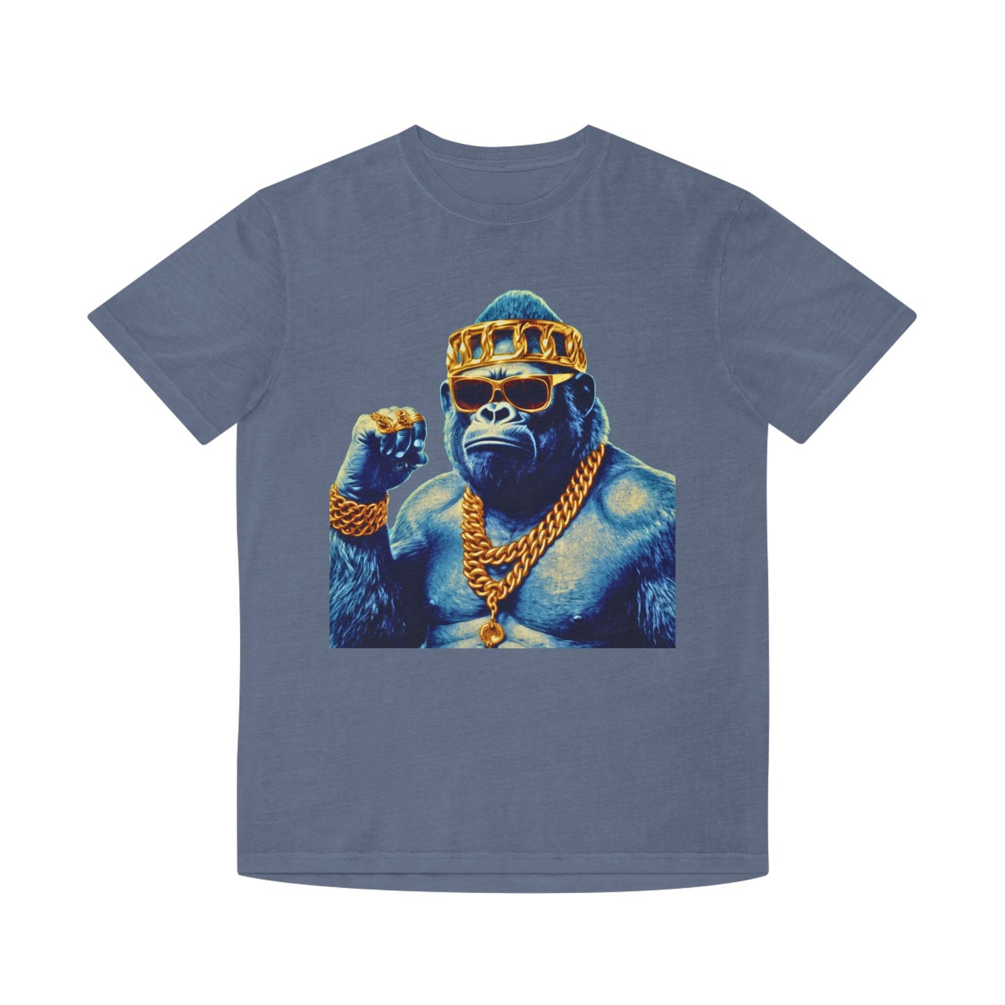 Cool Gorilla Graphic Tee, Casual Faded Shirt, Unisex Streetwear, Gift for Animal Lovers, Trendy Vintage Style