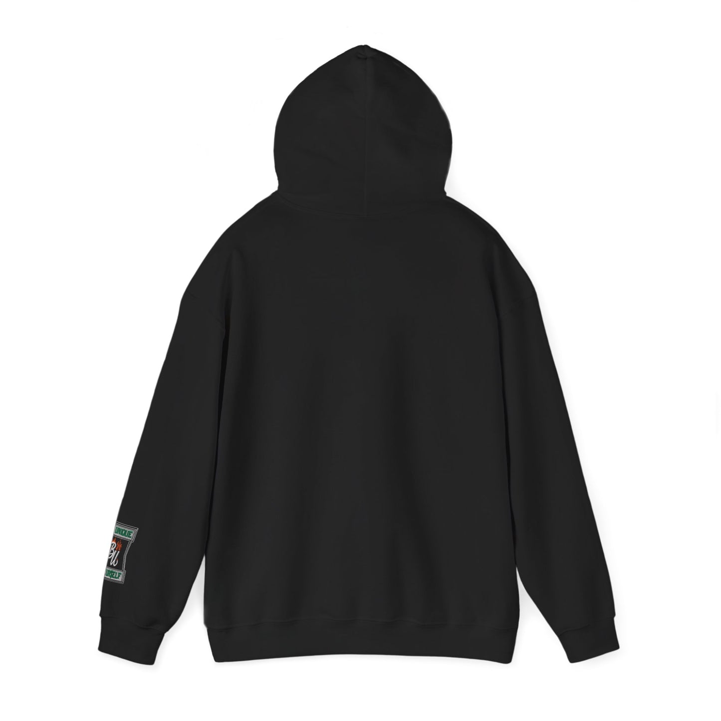 Patchwork Teddy Bear Hoodie — Colorful Grunge Bear Design