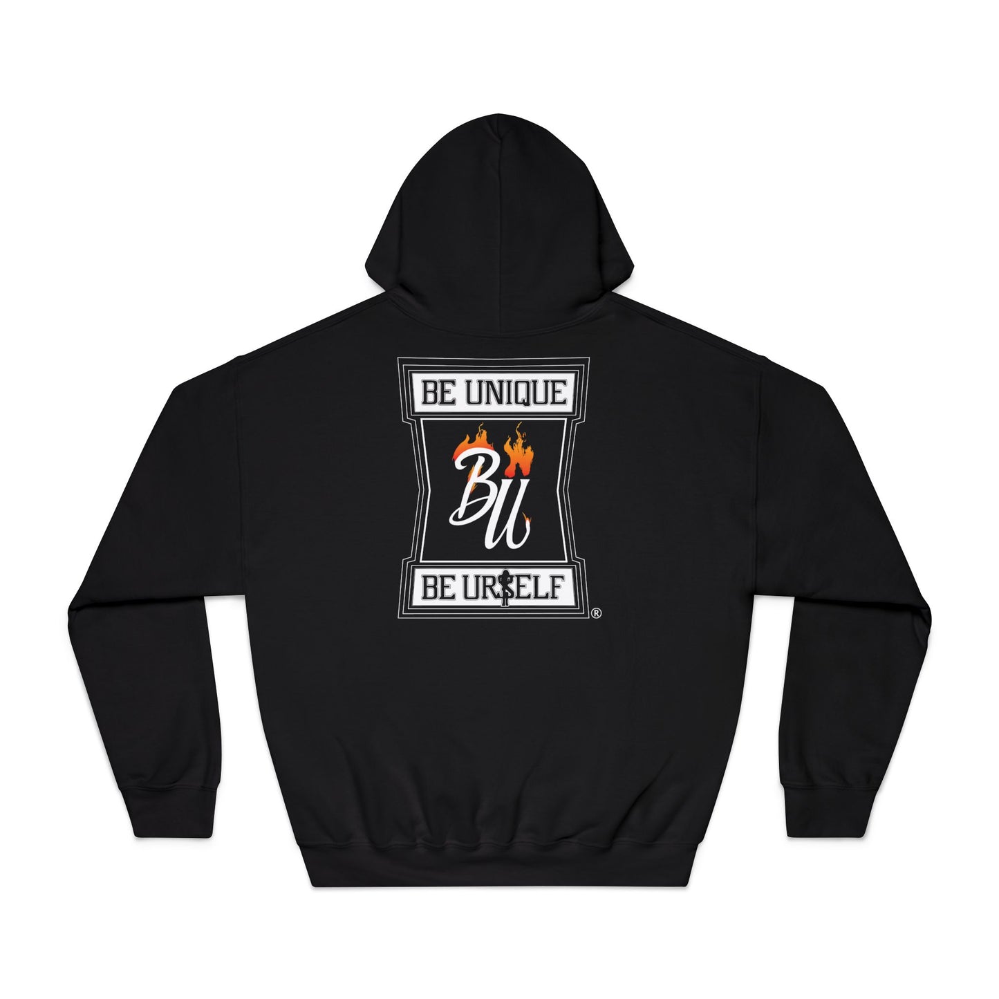 Unique Graphic Hoodie for Trendsetters, Original Bear Art, Cozy Gift for Friends, Be Unique Be Yourself, Casual Fashion