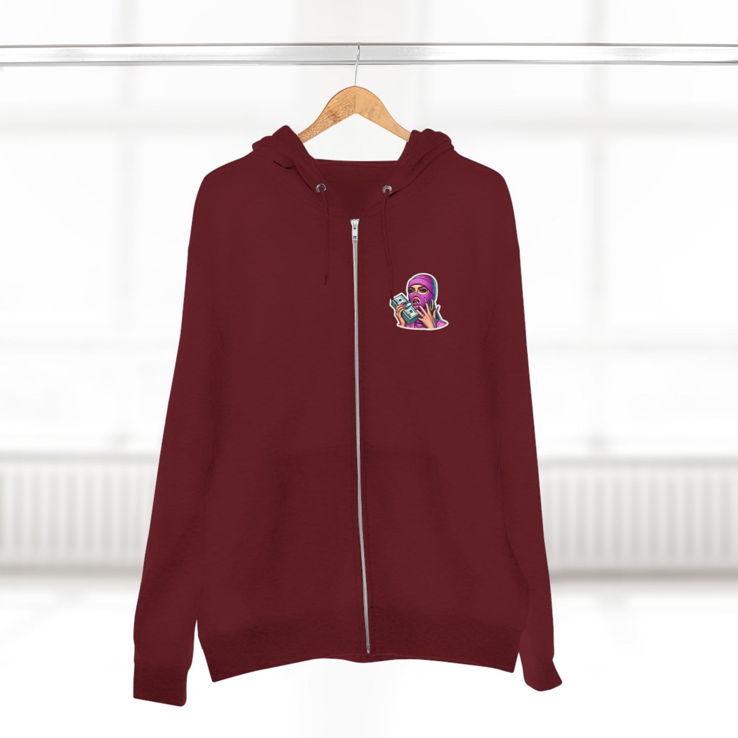 Vibrant Graphic Unisex Zip Hoodie - Street Style Statement