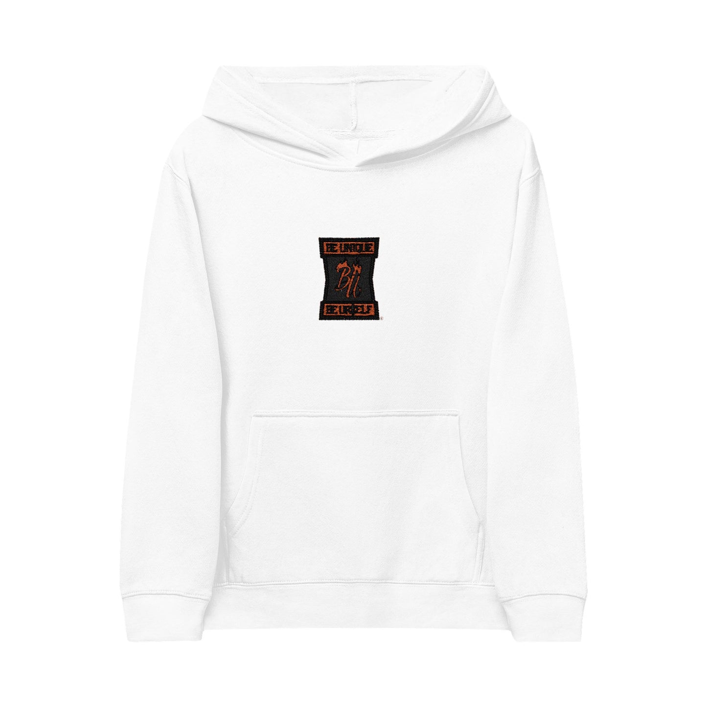 Kids Embroidered Hourglass Hoodie — Cozy Fleece Pullover for Kids