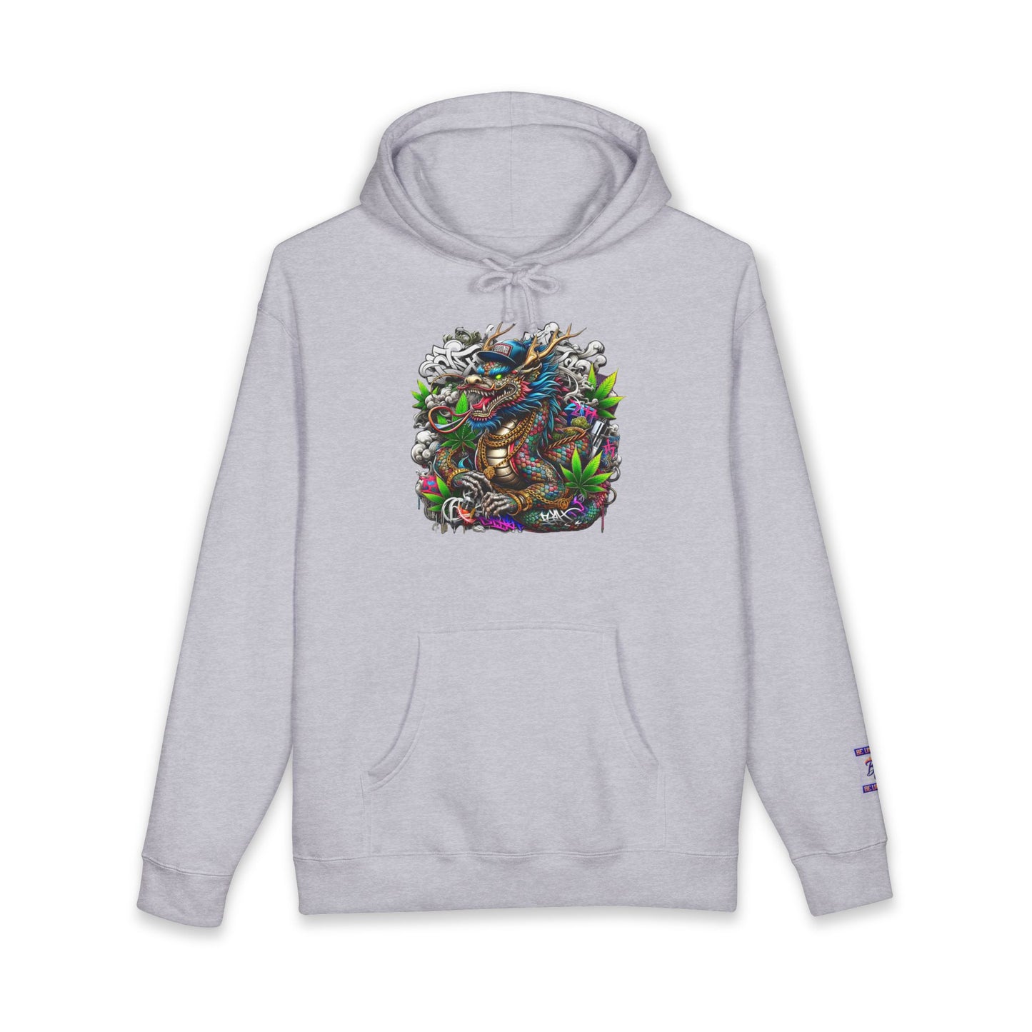 Colorful Dragon Design Unisex Heavyweight Hoodie, Graphic Sweatshirt, Streetwear Fashion, Unique Gift, Cozy Wear