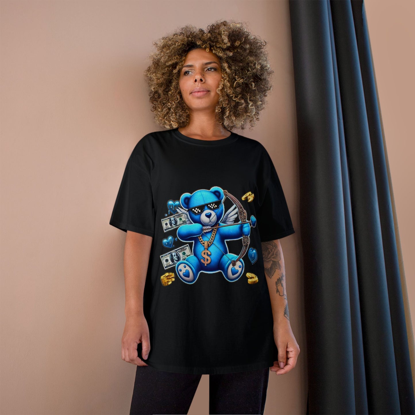 Stylish Bear Graphic Tee, Cool Gift for Friends, Casual Wear, Streetwear for Men and Women, Fun Gift, Summer Essential