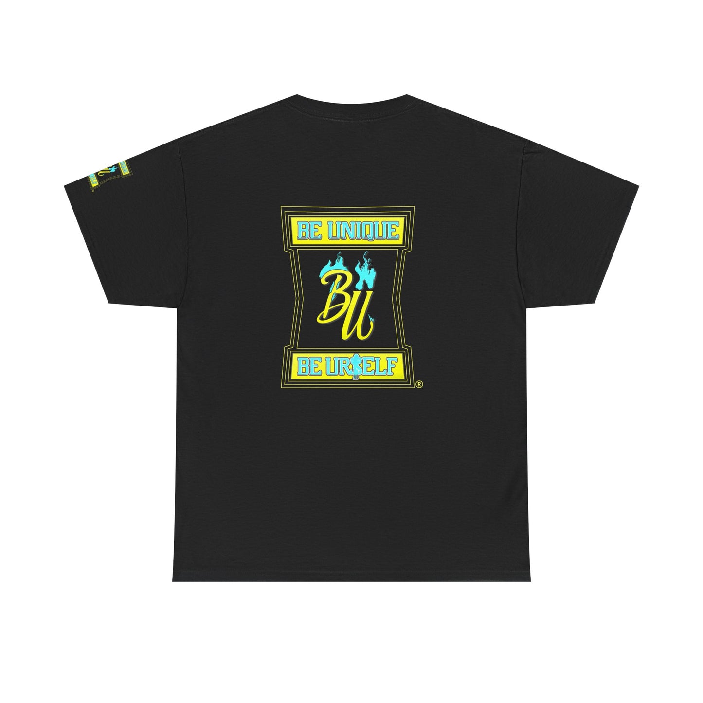 Be Unique Be Yourself Graphic Tee — Inspirational Palm Design