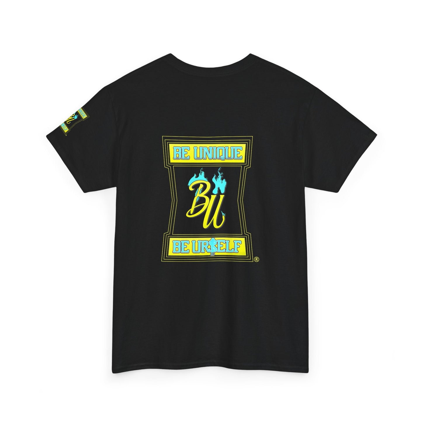 Be Unique Be Yourself Graphic Tee — Inspirational Palm Design
